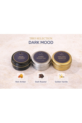 KORIXA TRIO SELECTION – DARK MOOD (Amber,Kahve,Vanilya)