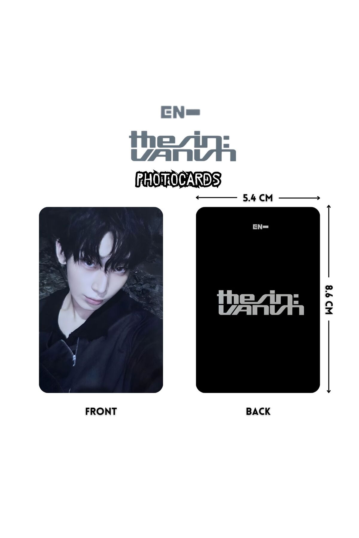 Kpop Dünyasi ENHYPEN Sunoo '' The Sin : VANISH '' Photocards Set