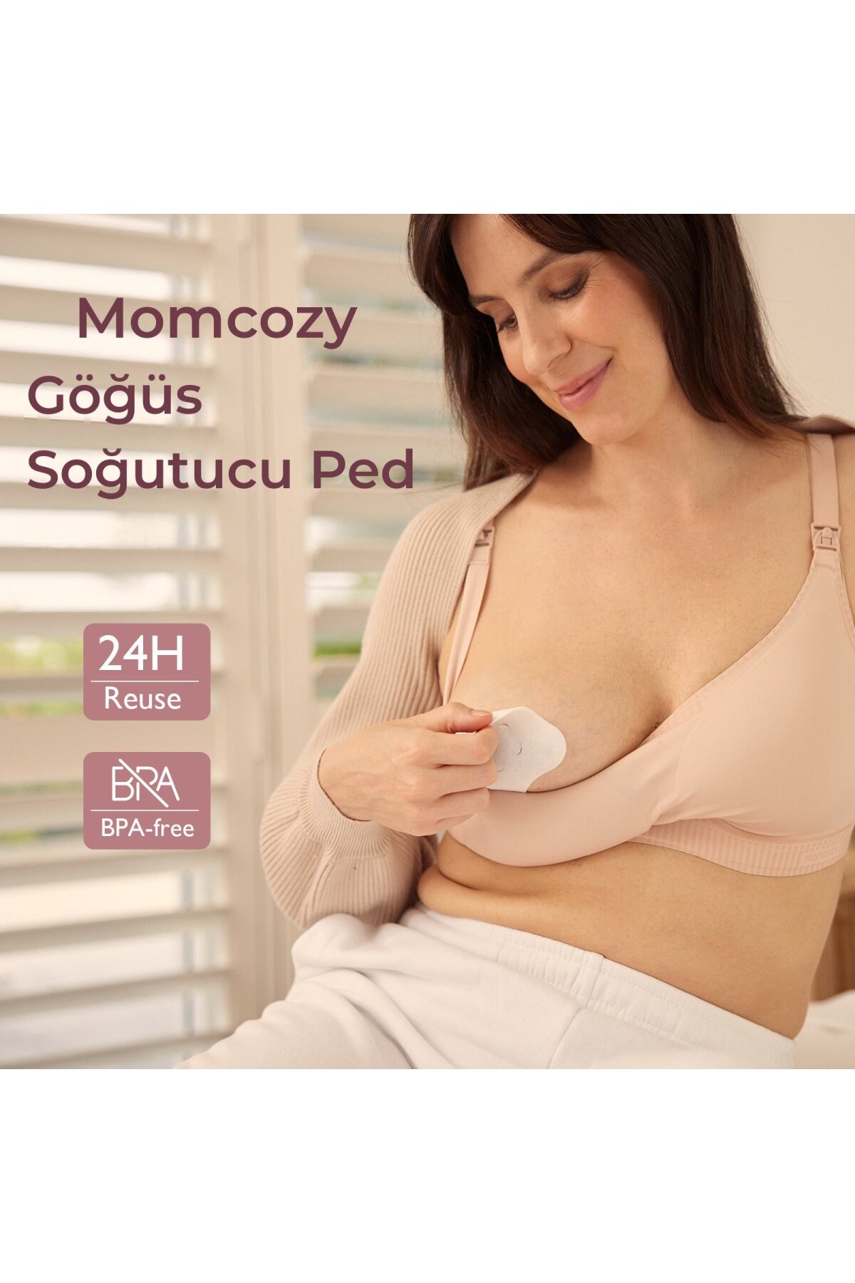 Momcozy Hidrojel Göğüs Soğutucu Ped fotoğrafı 3 (önizleme)