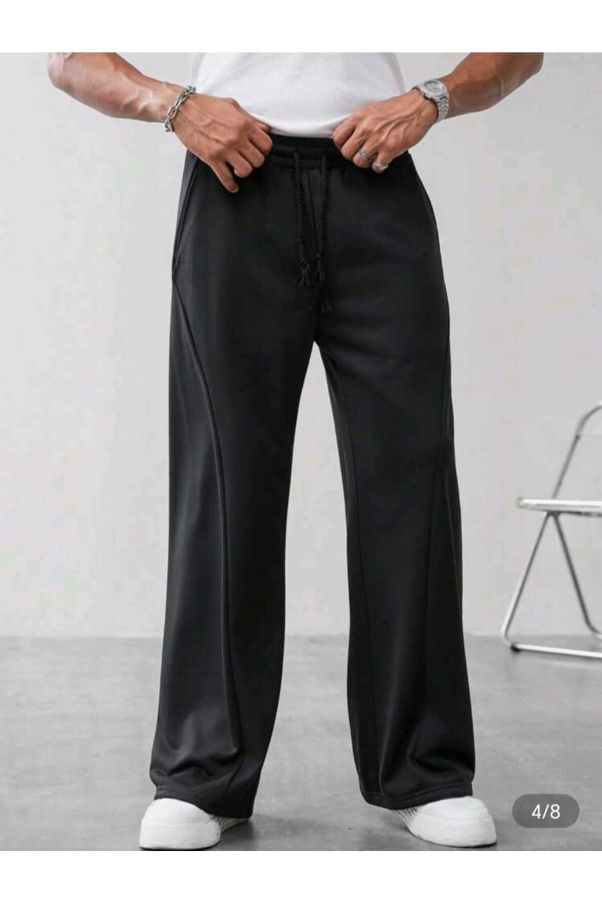 Brannd sport Brannd Man Oversize Stripe Detailed Comfortable Fit Seasonal Sweatpants