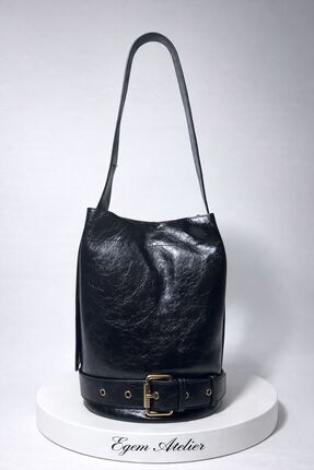 EGEM ATELİER SİYAH OMUZ ÇANTASI