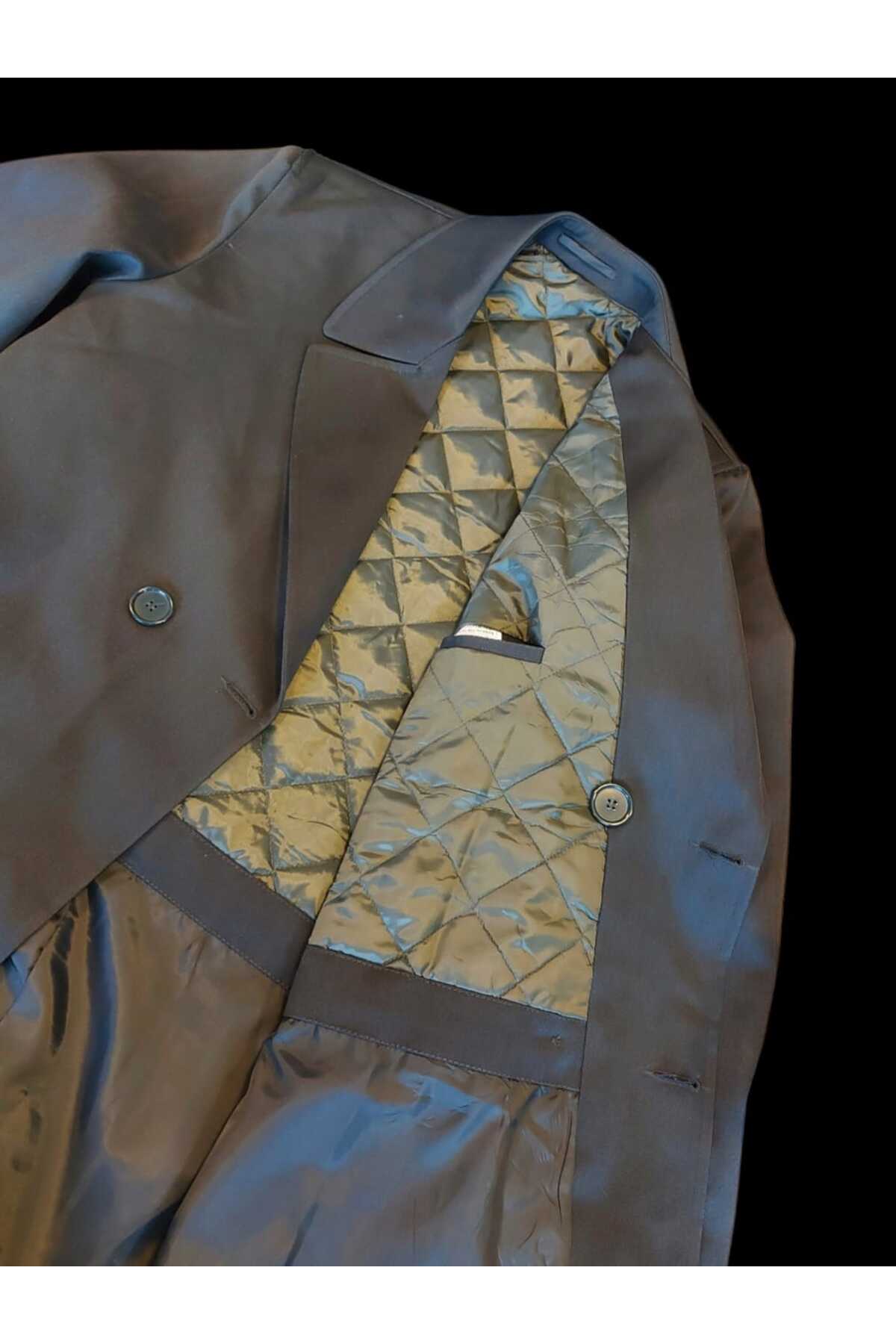 kho military design Haki Renk Pardesü (Trençkot) Apoletsiz (45-D/S Beden) Sıfır Ürün görsel 6