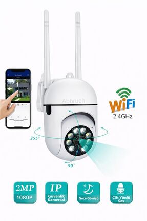 Abbruch Smart Camera 2.4G Wifi Açık Gece Görüş Su Geçirmez Güvenlik CCTV Akıl...
