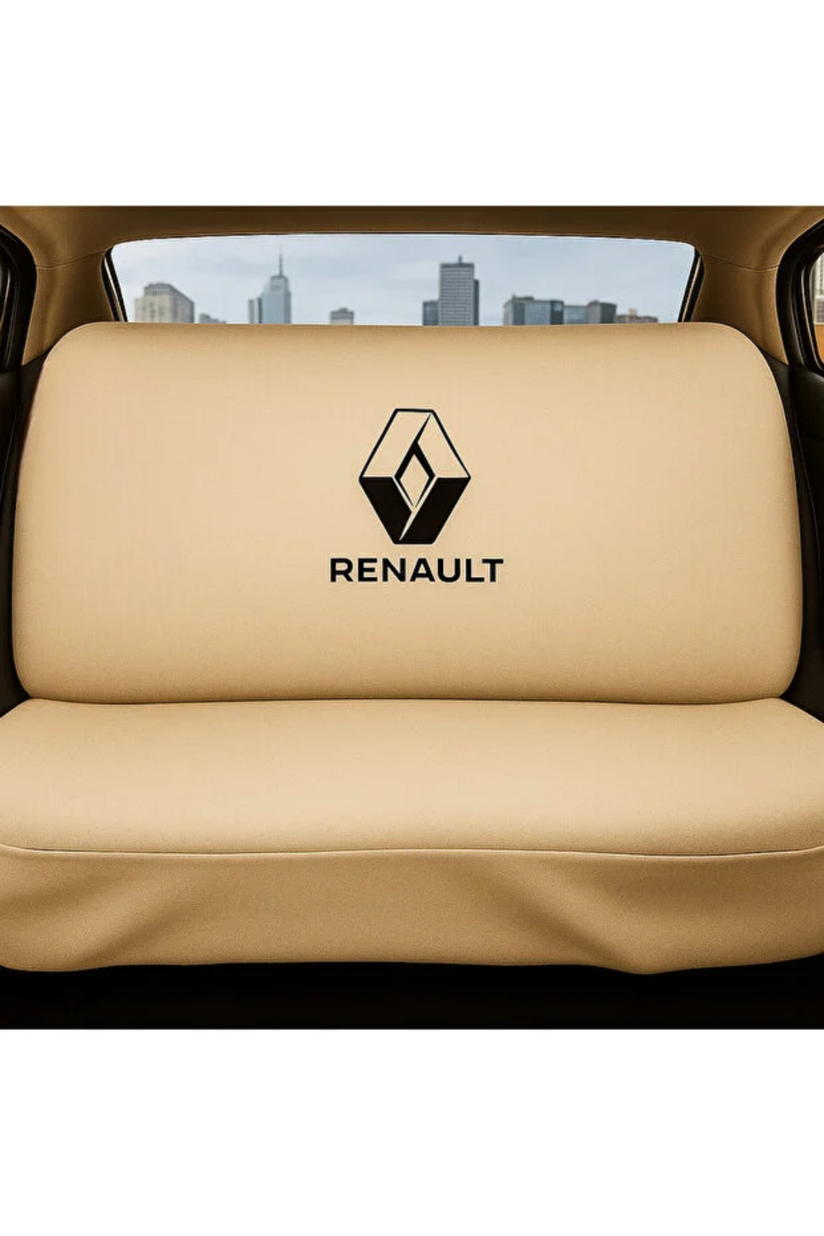 sekutuning Renault Duster Bej Araç Koltuk Kılıfı Koruyucu Penye Servis Kılıfı fotoğrafı 2 (önizleme)