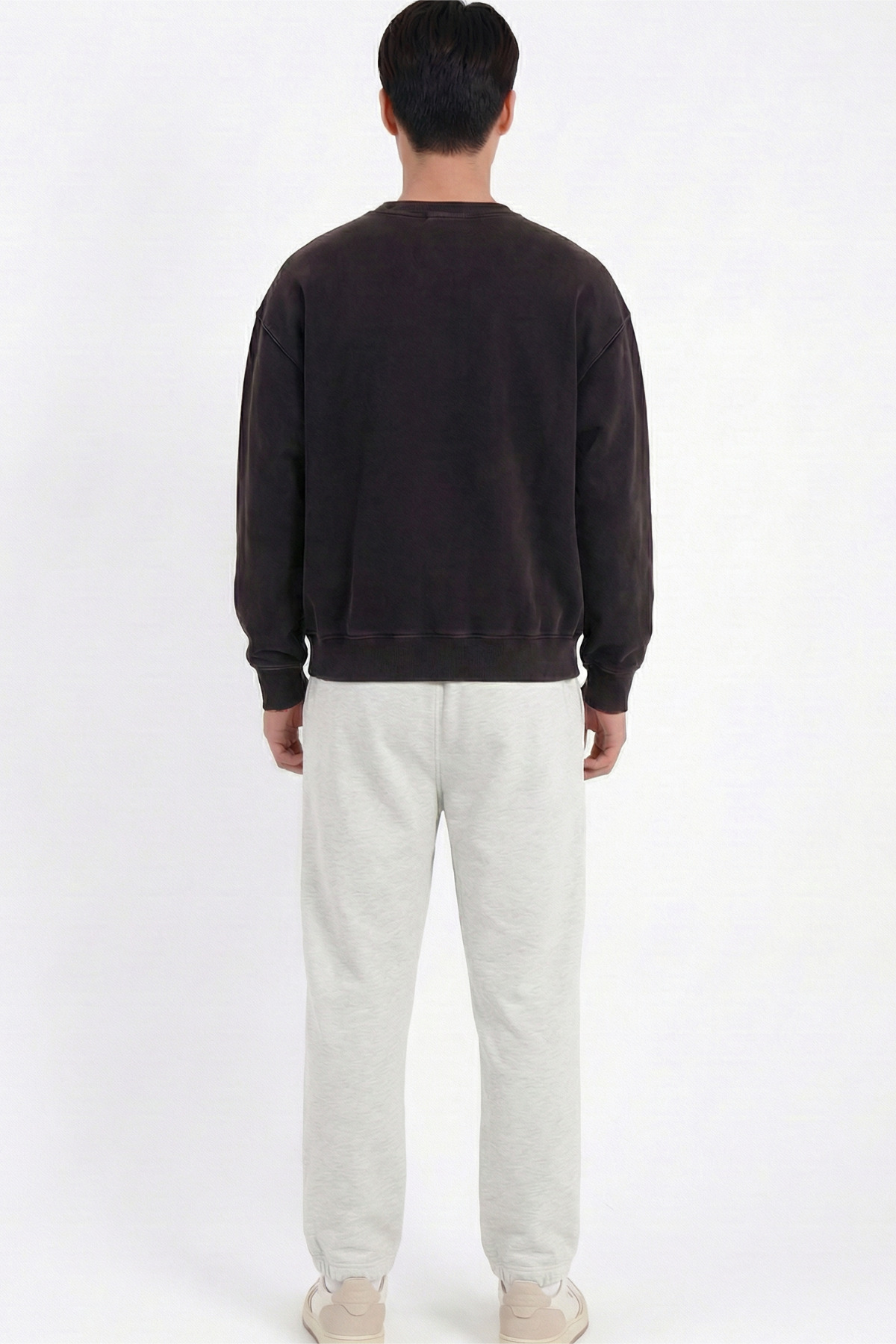 بنطلون كارميلانج للرجال واسع الساقين بخصر مطاطي من...