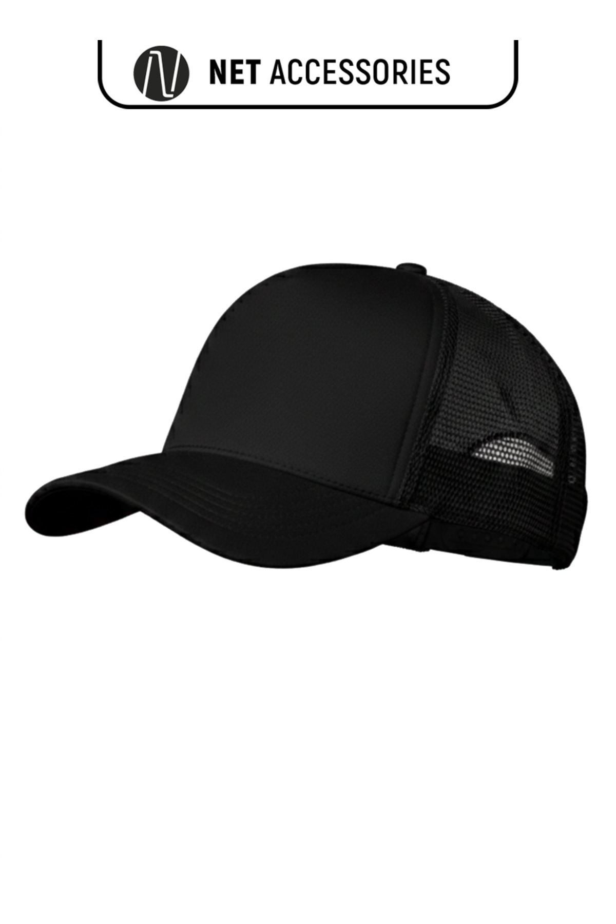 Net Tekstil  Siyah Fileli Ayarlanabilir Çıtçıtlı Spor Şapka Cap Unisex - Görsel 5