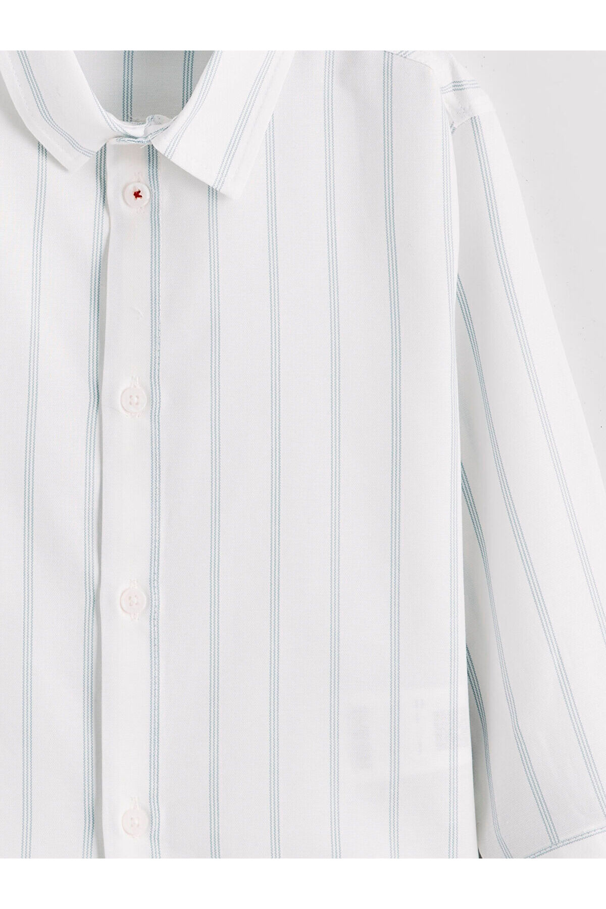 LC Waikiki Elsiva Collection Ekru Uzun Kollu Çizgili Erkek Çocuk Gömlek fotoğrafı 6 (önizleme)