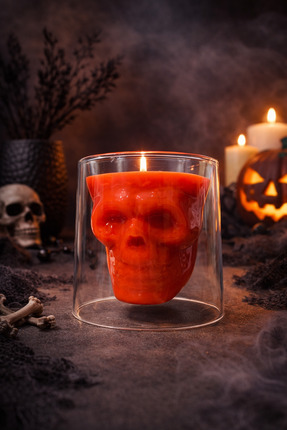 ORANGE CONCEPT Kuru Kafa Mum %100 Doğal SOYA Mumu Mango Esanslı