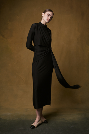 Melike Tatar Detaylı Elbise 32-2697