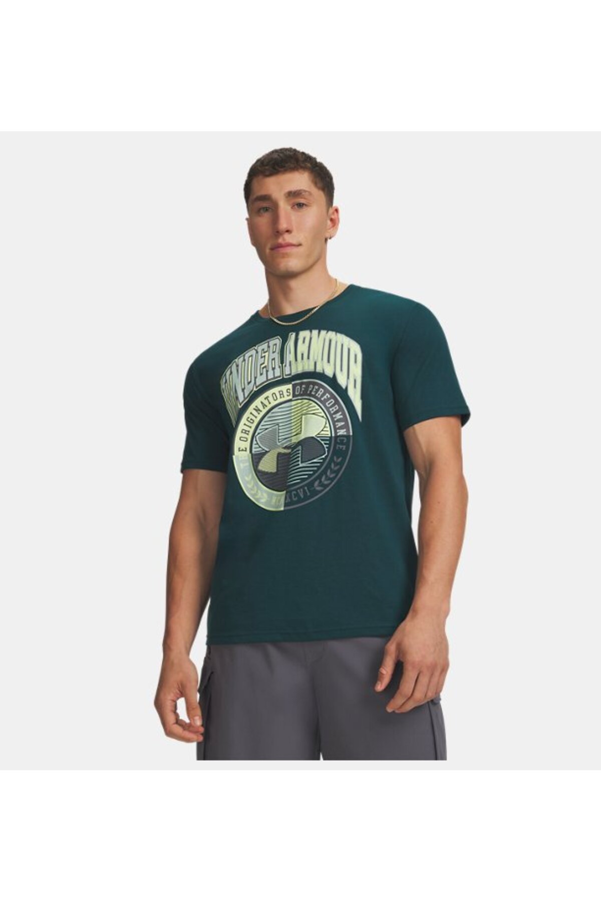 آندر آرمور تی‌شرت آستین کوتاه مردانه UA Varsity Crest کد ۶۰۰۹۲۴۹-۹۱۹