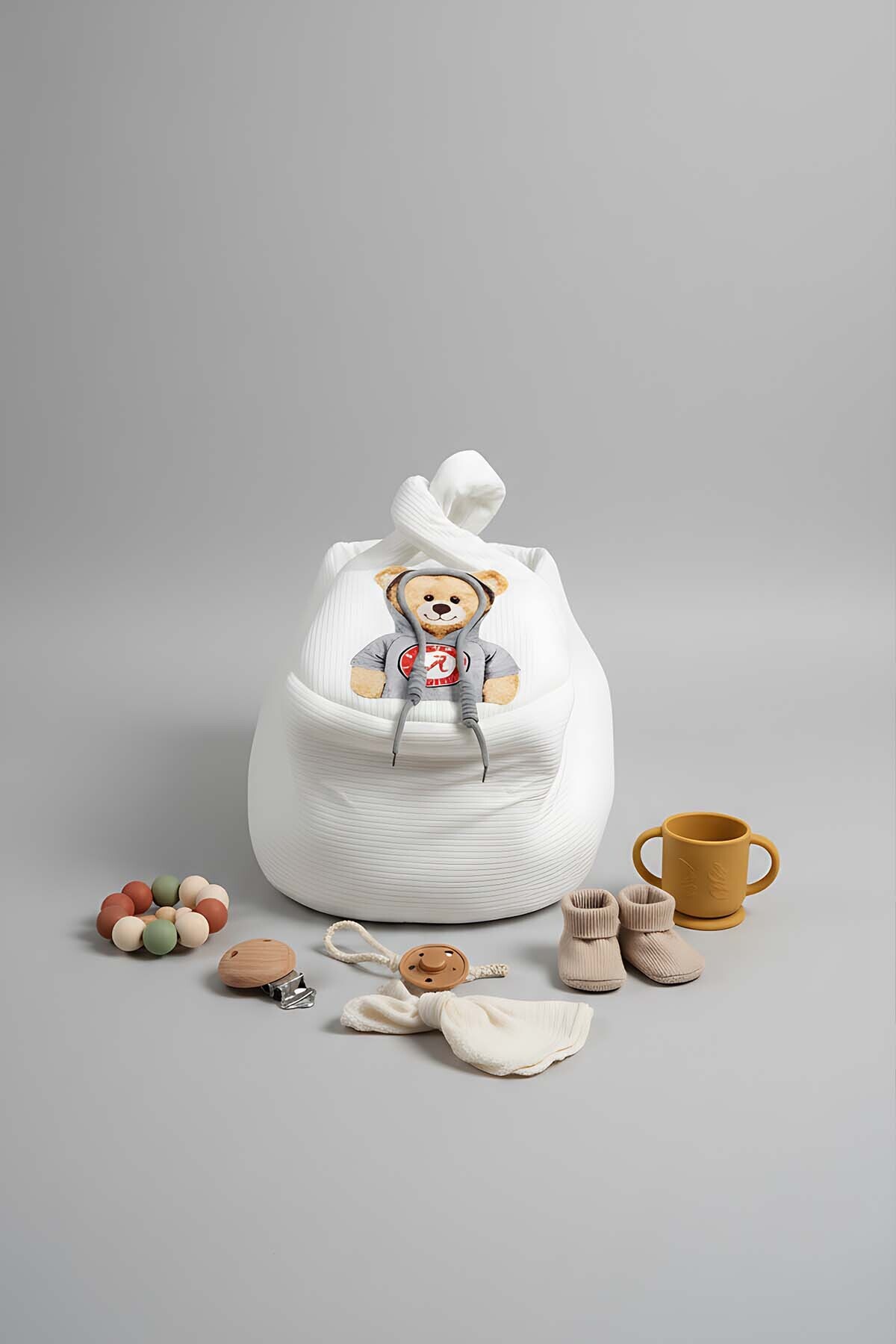 Rivaİstanbul Kapşonlu Ayıcık Bebek Taşıma Çantası fotoğrafı 6 (önizleme)