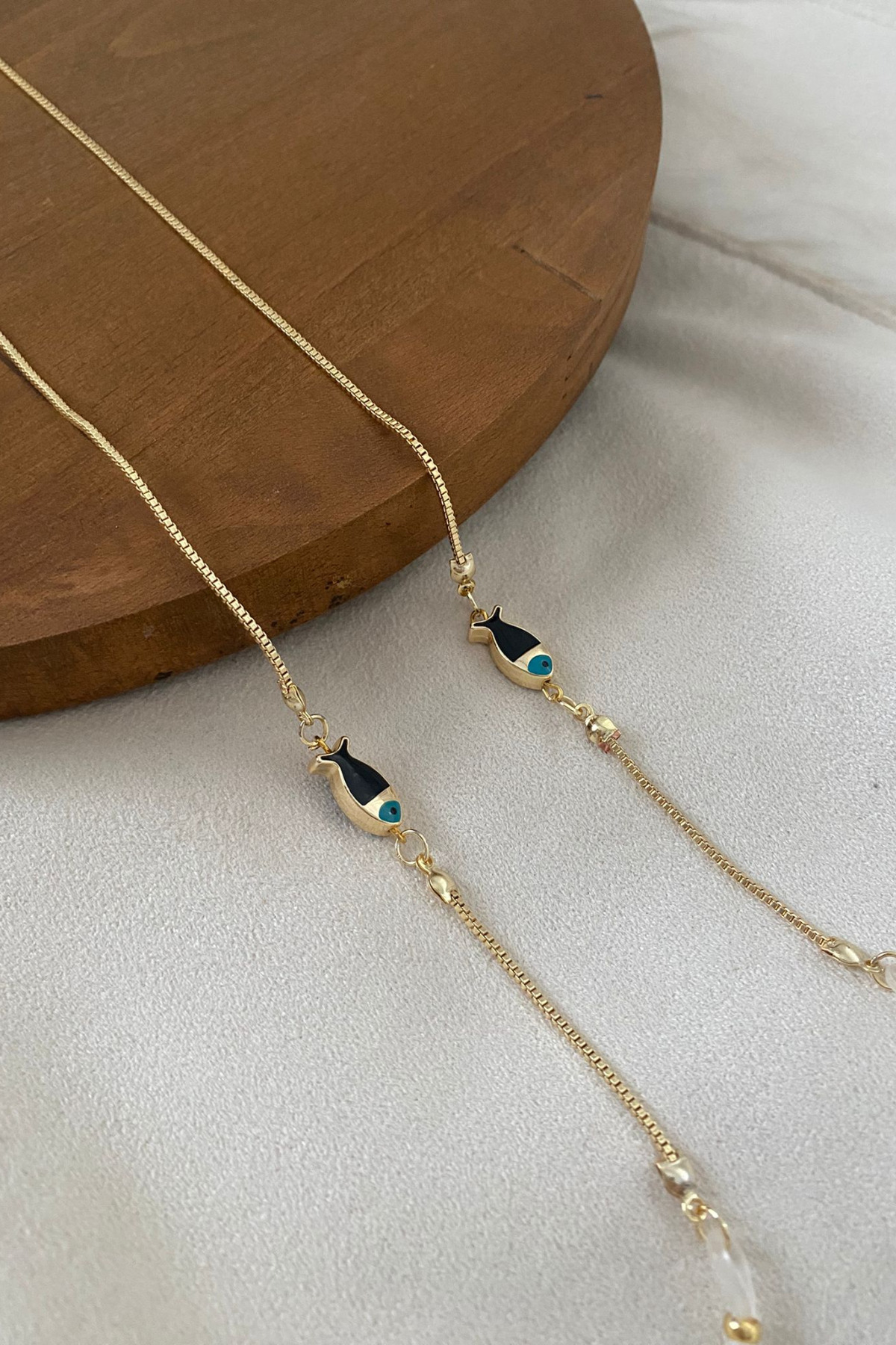 Glasses Chain Black Fish Shaped Gift Accessory Glasses Strap