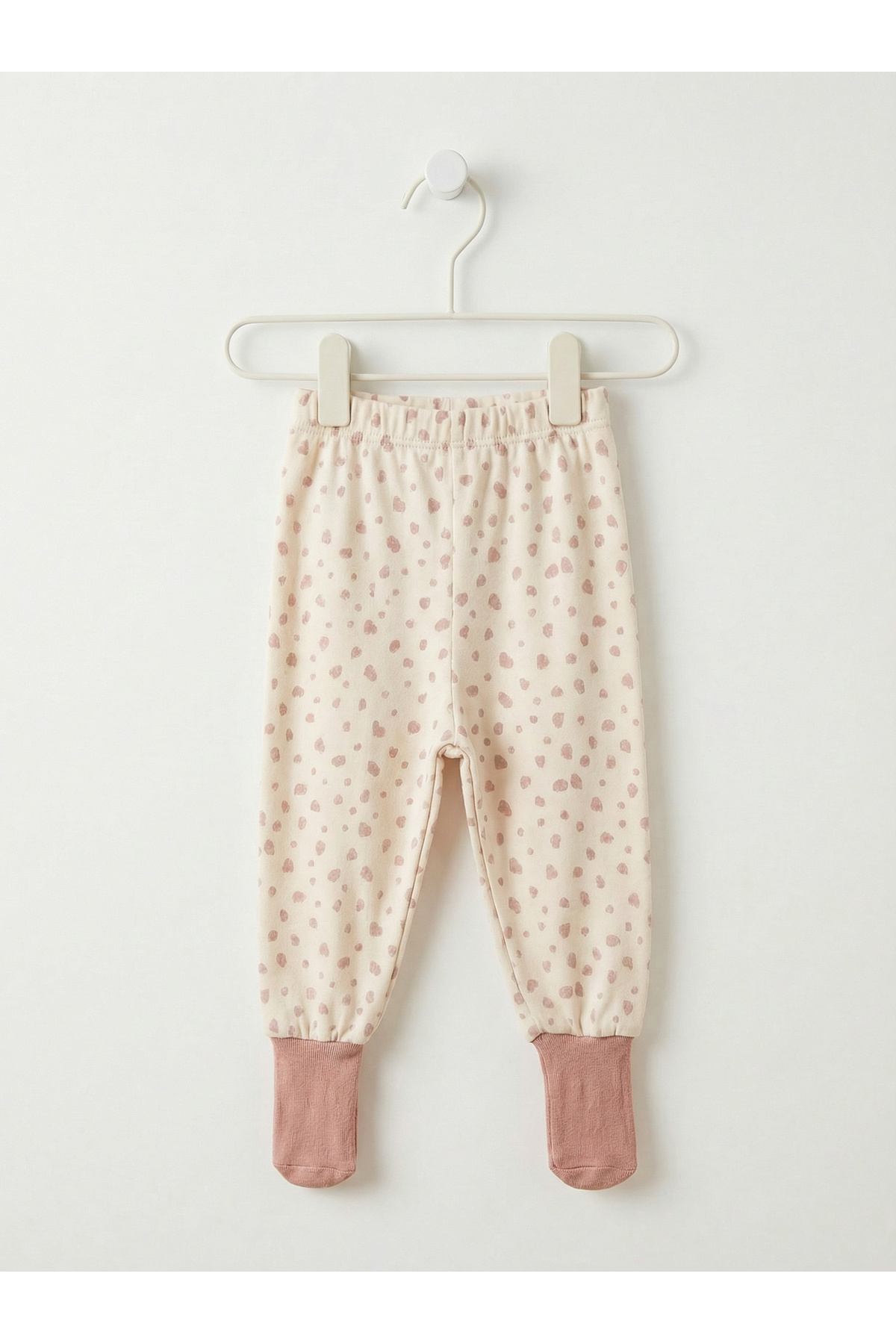 Shoebuo %100 Organik Pamuk Bebek Uzun Kollu Body Zıbın Ve Kendinden Çoraplı Alt Pijama 2'li Takım fotoğrafı 3 (önizleme)