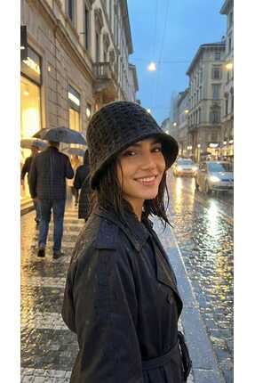 LAGRANZE Aura Soft Premium Dokulu Bucket Kadın Şapka