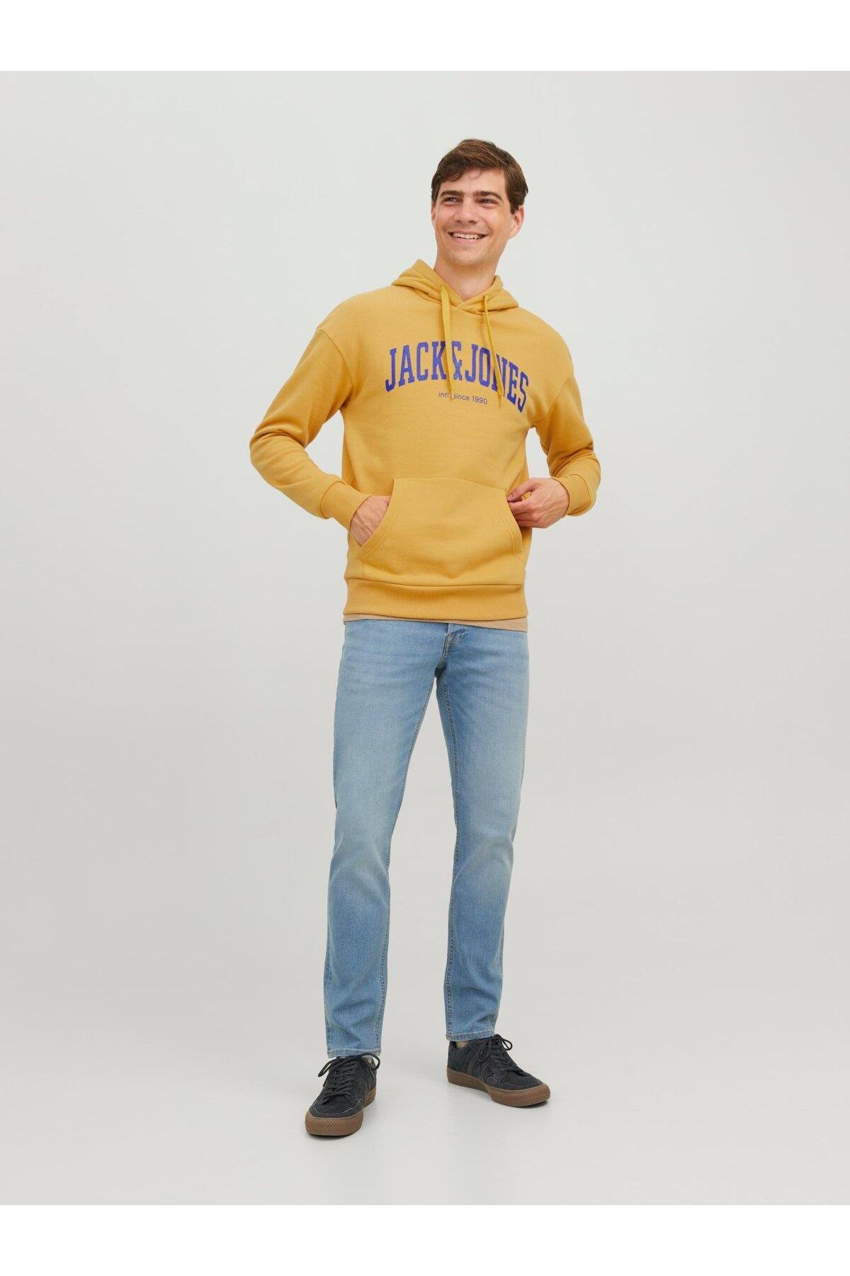 سویشرت مردانه طرح دار آستین بلند | جک اند جونز Jack & Jones JJEJOSH SWEAT HOOD NOOS - تصویر 3