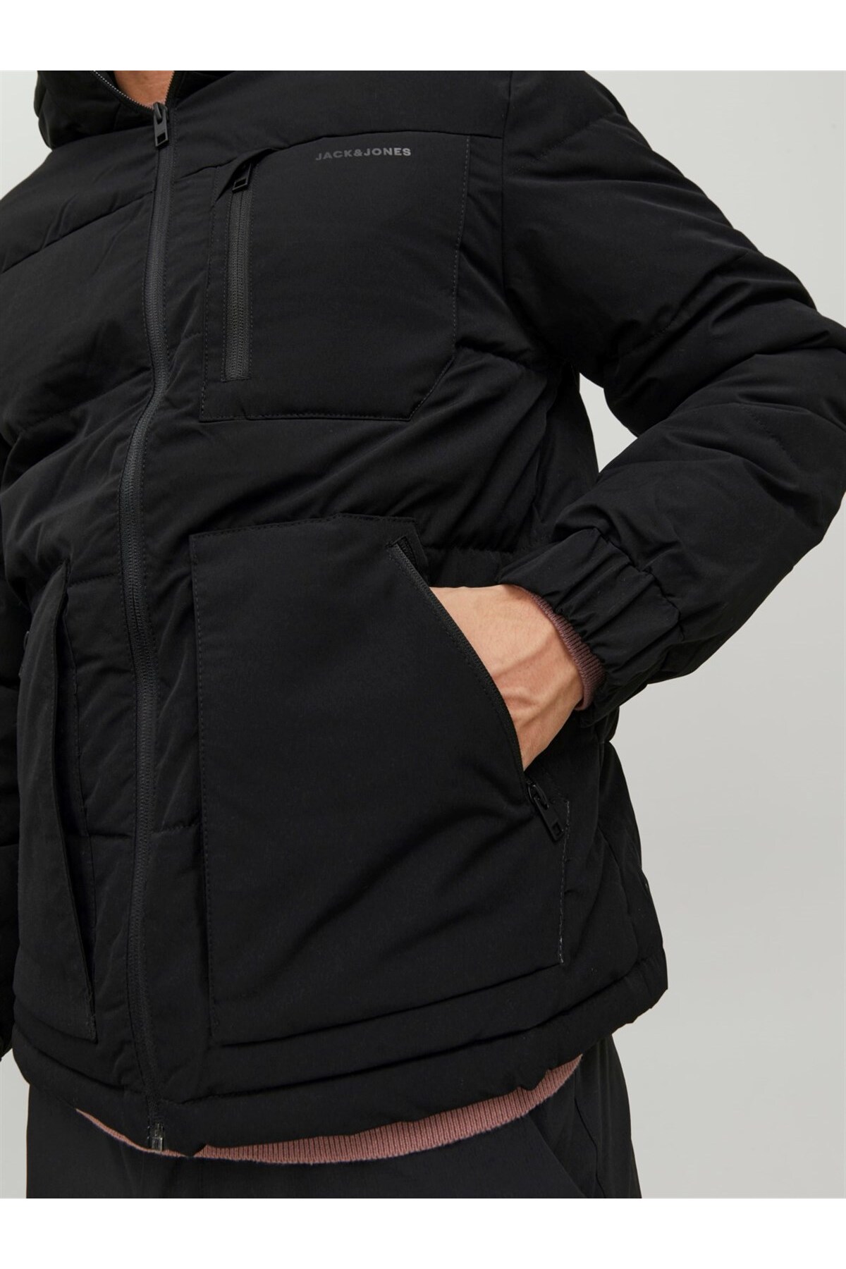 کاپشن مردانه راسته آستین بلند | جک اند جونز Jack & Jones 12214648 - تصویر 5