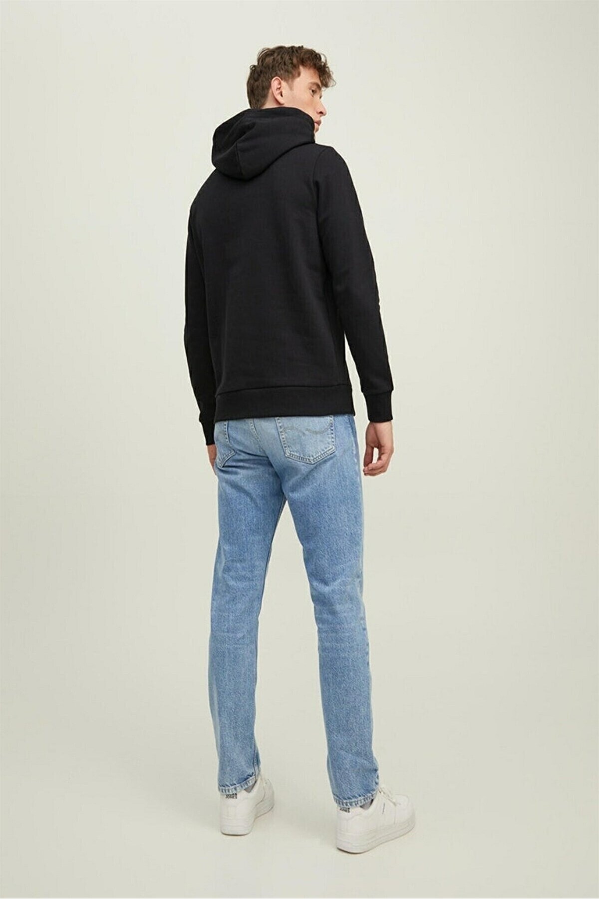 سویشرت مردانه راسته آستین بلند | جک اند جونز Jack & Jones 12213245-Black - تصویر 4
