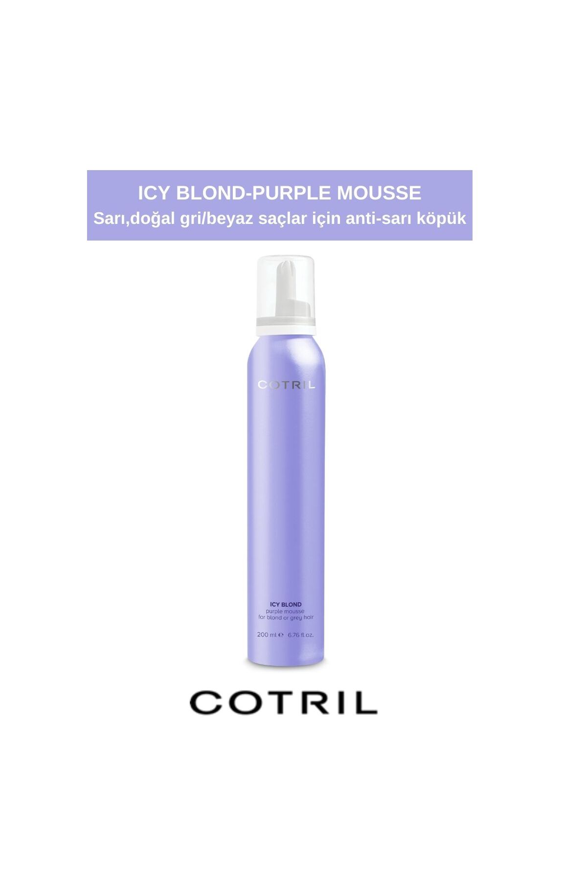 COTRİL ICY BLOND SARI SAÇLAR İÇİN SAÇ KÖPÜK — 7100