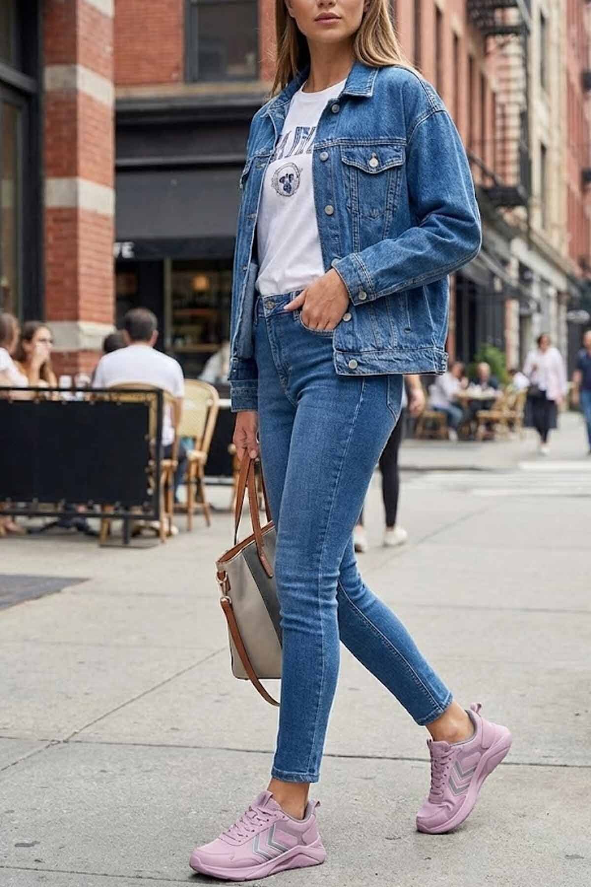 کفش‌های کتانی صورتی: ترکیبی از انرژی و راحتی. هامل کتانی تمرین و دویدن hummel