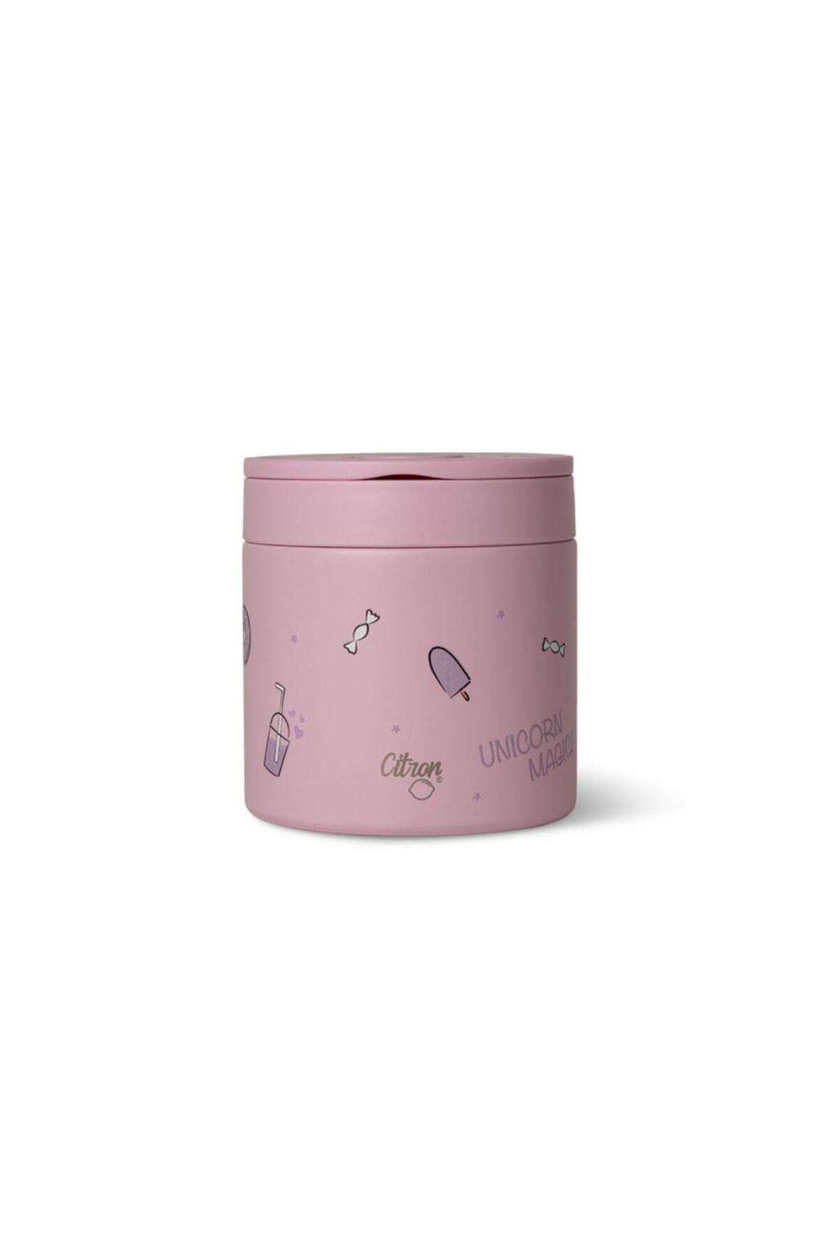 Citron Vakumlu Paslanmaz Çelik Yemek Termosu 350 ml - Unicorn fotoğrafı 3 (önizleme)