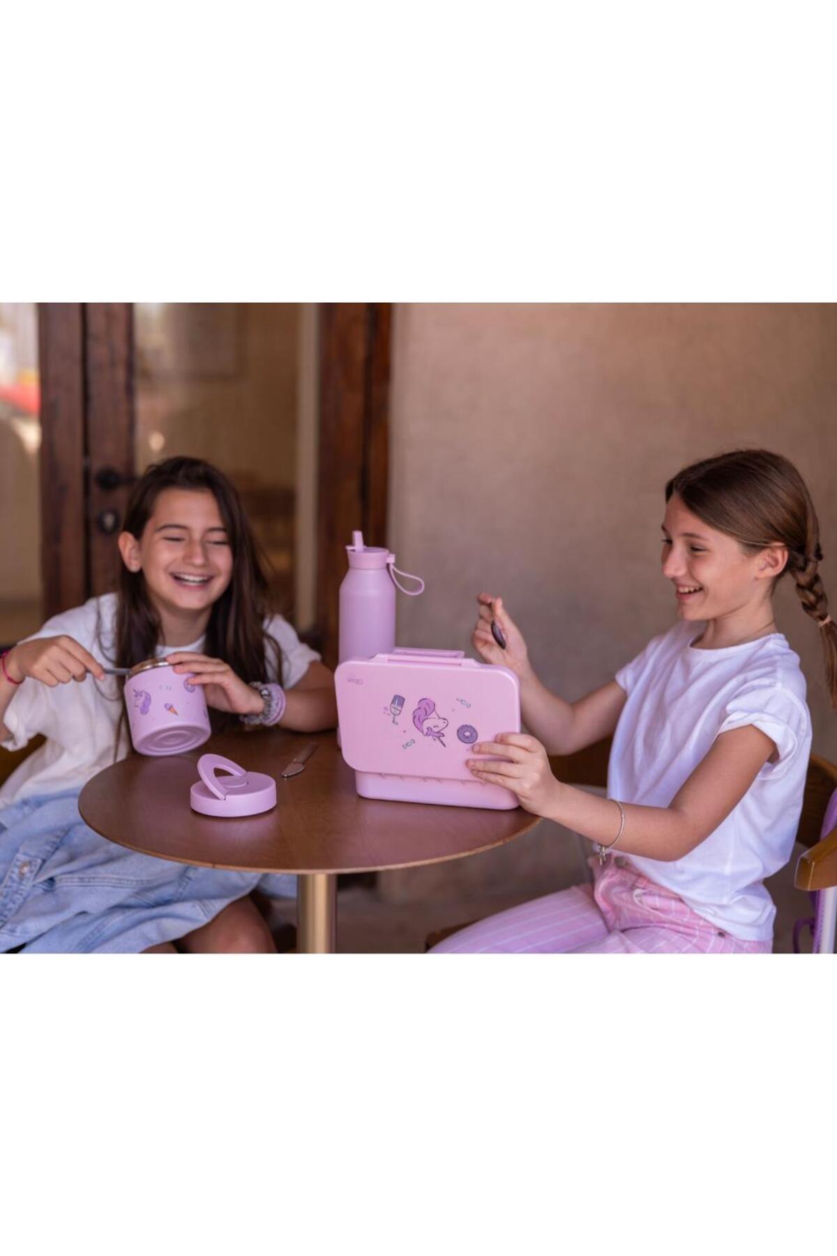 Citron Vakumlu Paslanmaz Çelik Yemek Termosu 350 ml - Unicorn fotoğrafı 6 (önizleme)
