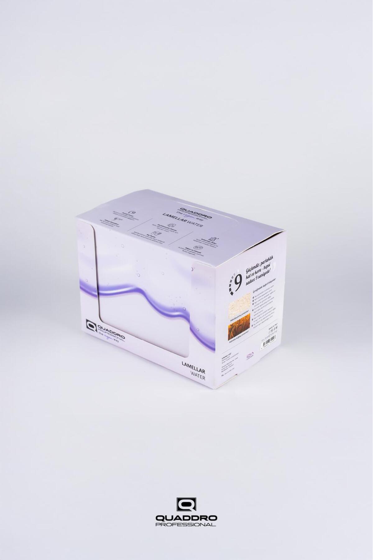 QUADDRO VEGAN LAMELLAR WATER 12*10 ML YENİDEN YAPILANDIRICI SAÇ MASKESİ BAĞ KORUYUCU, ONARICI ETKİLİ — 311097QU — تصویر 5 از 5