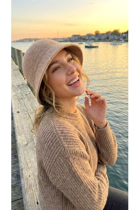 LAGRANZE Velvet Aura Kadın Keçe Bucket Şapka