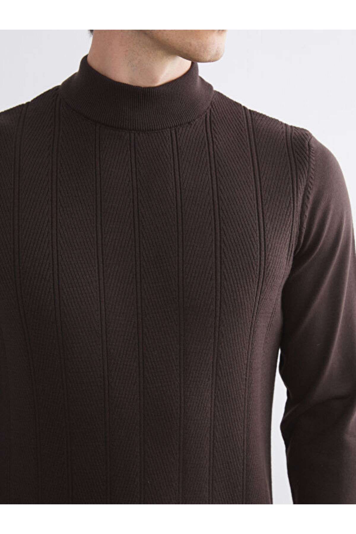 LC Waikiki Timeless Clothing & Zamansız Seçimler Yarım Balıkçı Roba Yaka Erkek Triko Kazak görsel 3