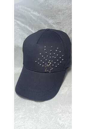 NRC MODA Kuyu Gri, Yıldız Süslemeli Spor Cırt cırtlı şapka