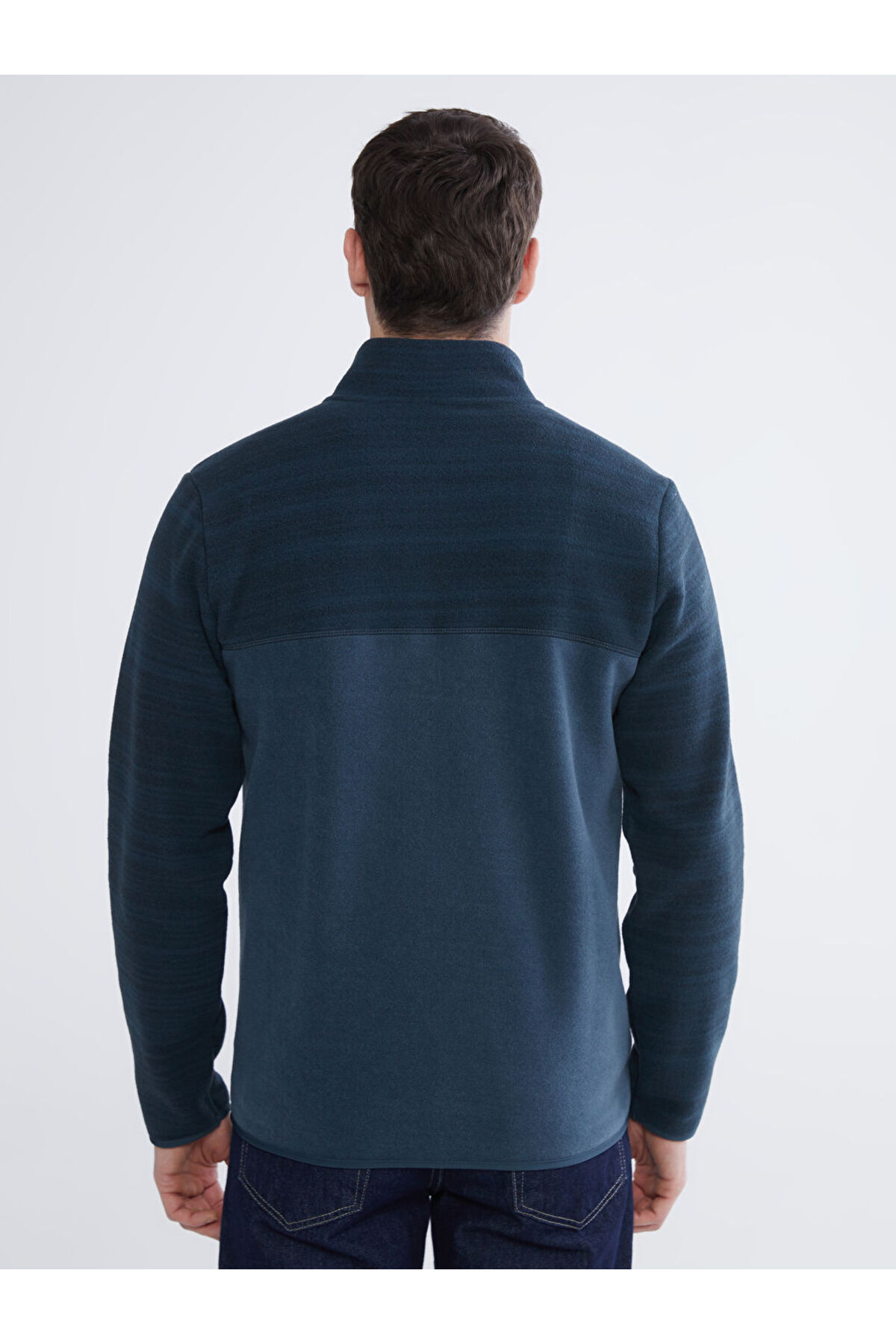 Petrol Dik Yaka Polar Erkek Fermuarlı Sweatshirt — رنگارنگ TYCDE4CD302A7860898BD3700 — تصویر 4 از 6
