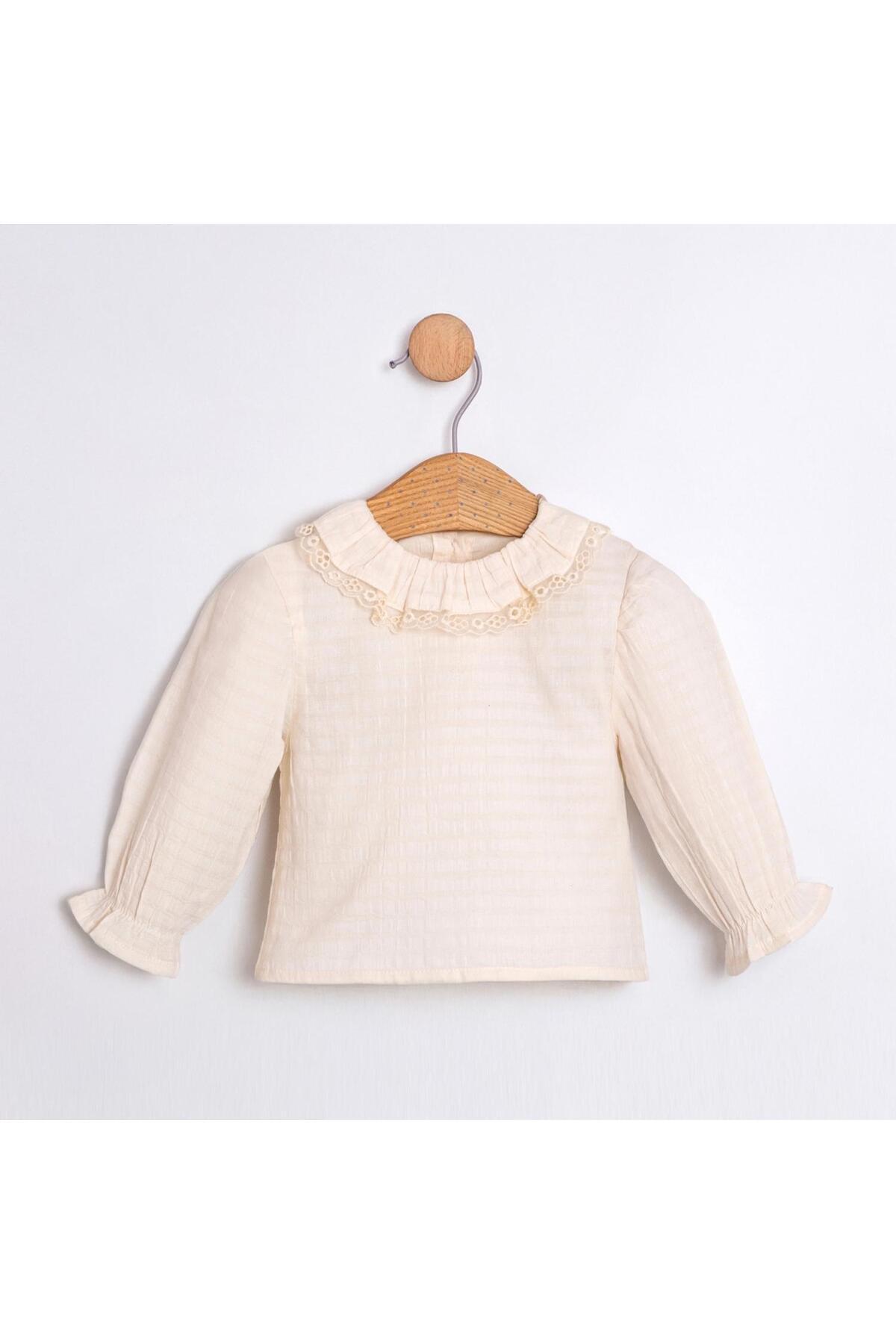 ministok Maysa Dantelli Blüz jile Kız Bebek Takım fotoğrafı 7 (önizleme)