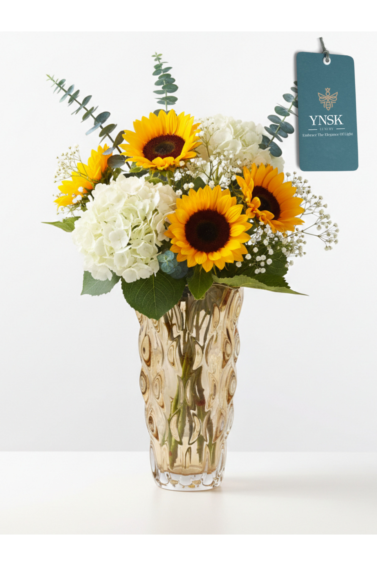Luxury | prism | Imported Glass Vase (24x13 cm)