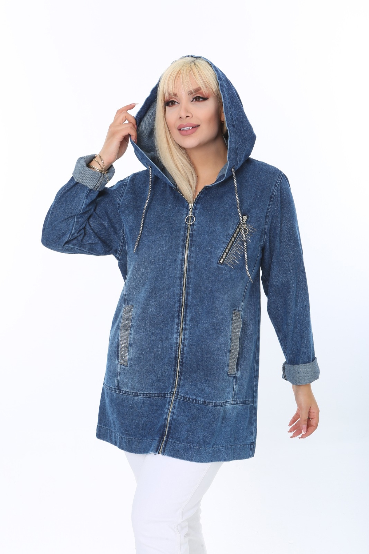 xlargebutik  ARADIĞINIZ HAVALI CEKET GELDİ 42/62 BEDEN ARASI KADIN GİYİM - Görsel 4