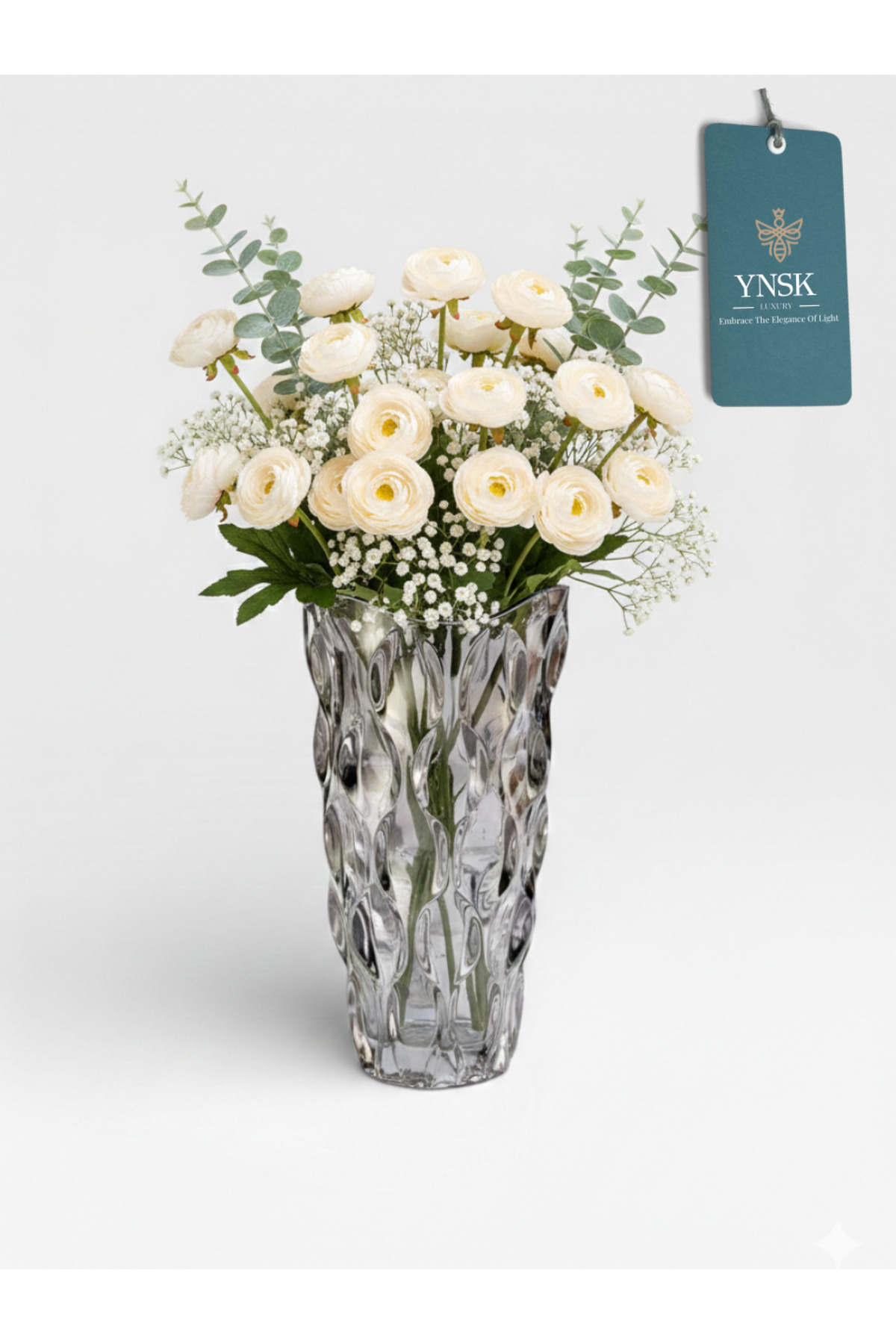 Luxury | prism | Imported Glass Vase (24x13 cm)