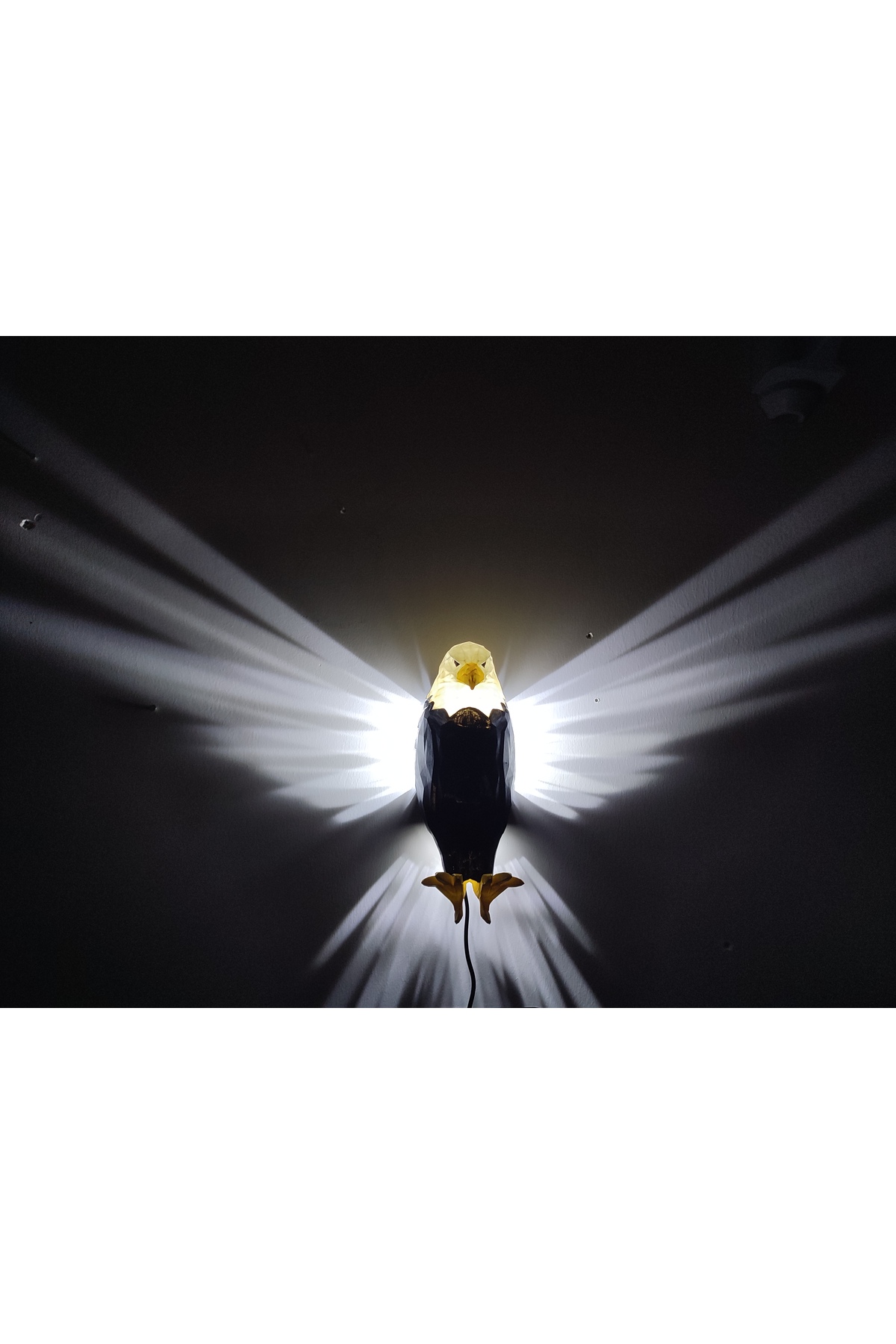 Colorful Eagle Sconce Model with Adapter ( New Yellow Beak-Claw)