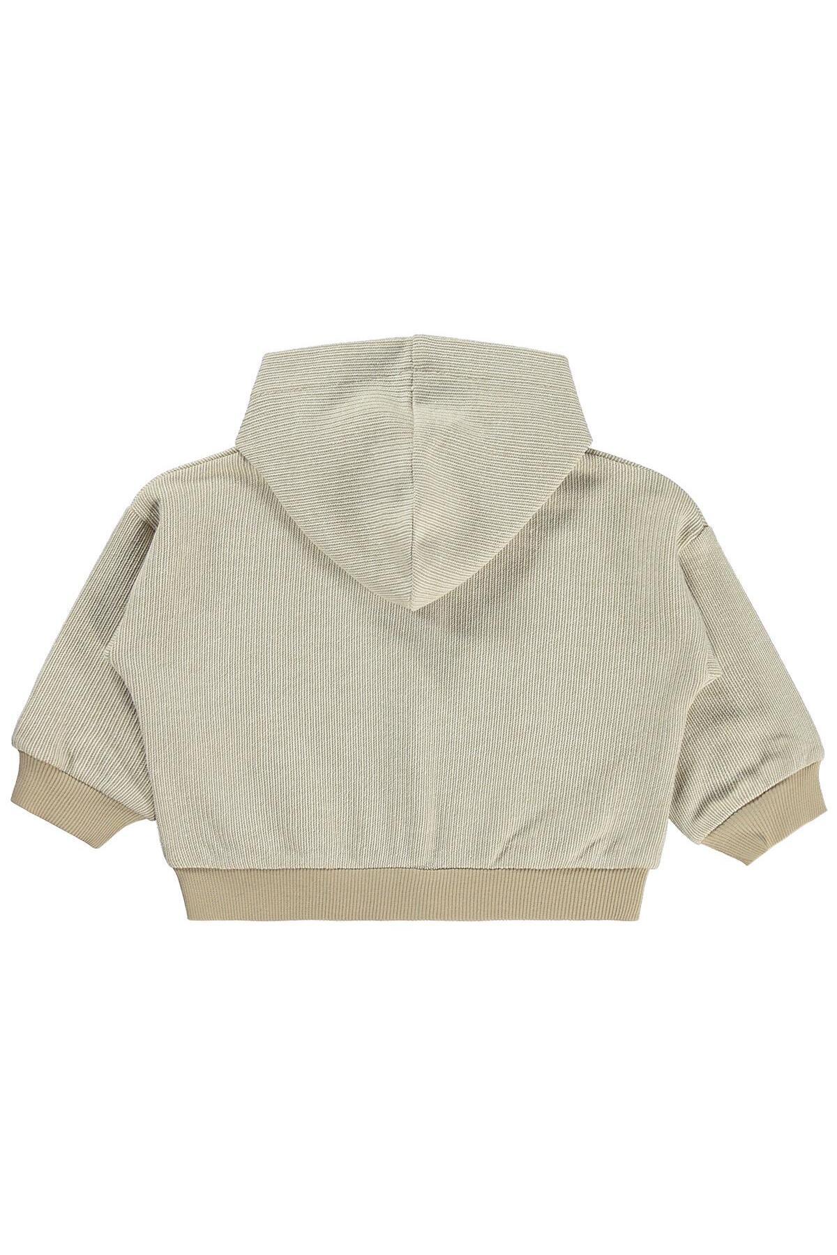 Civil Baby Palmiye Baskılı 6-18 Ay Hırka - Bej 6-9 Ay fotoğrafı 2 (önizleme)