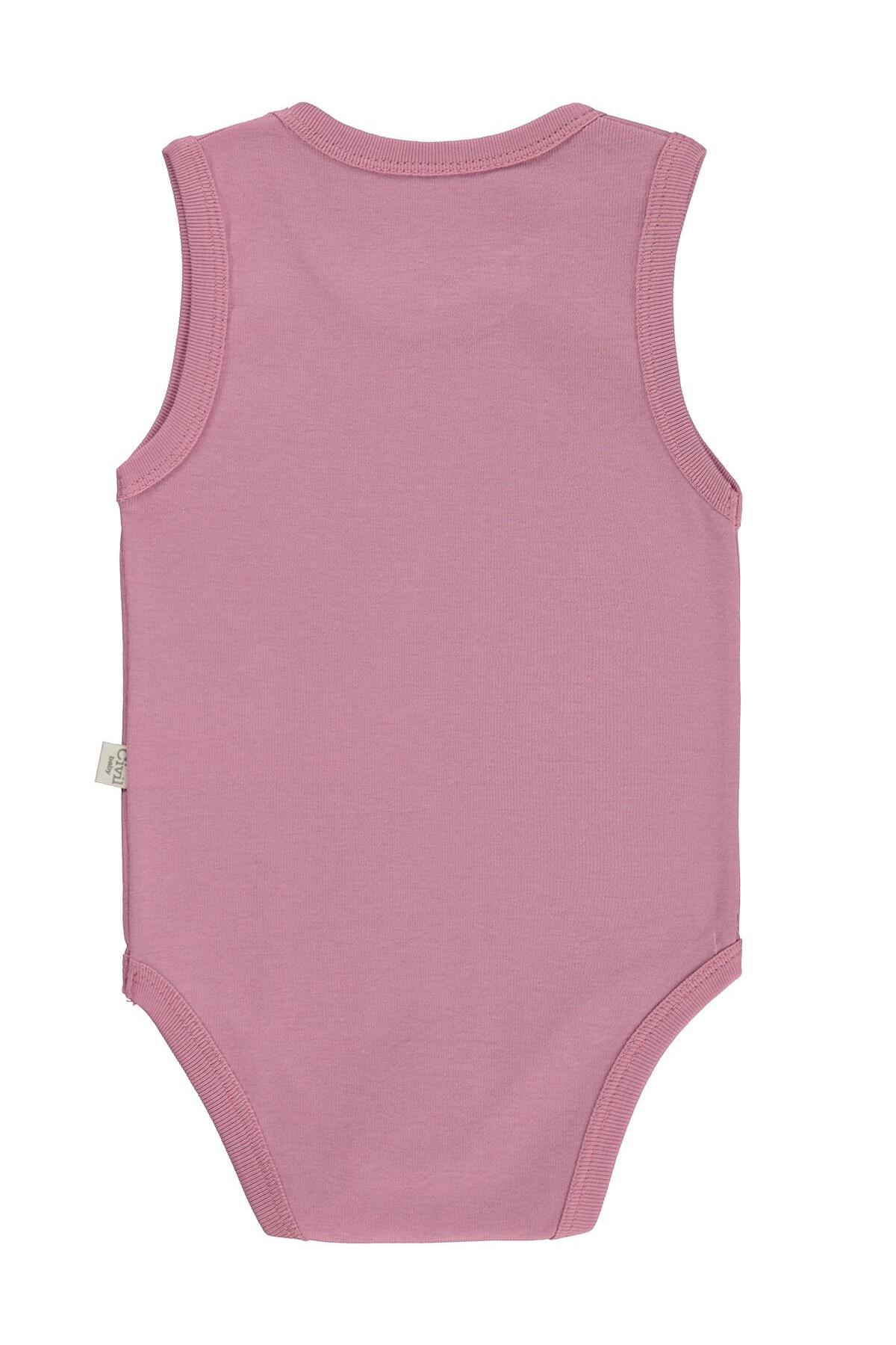 Civil Baby Kedi Empirmeli 3 Lü 0-36 Ay Çıtçıtlı Badi - Beyaz fotoğrafı 7 (önizleme)