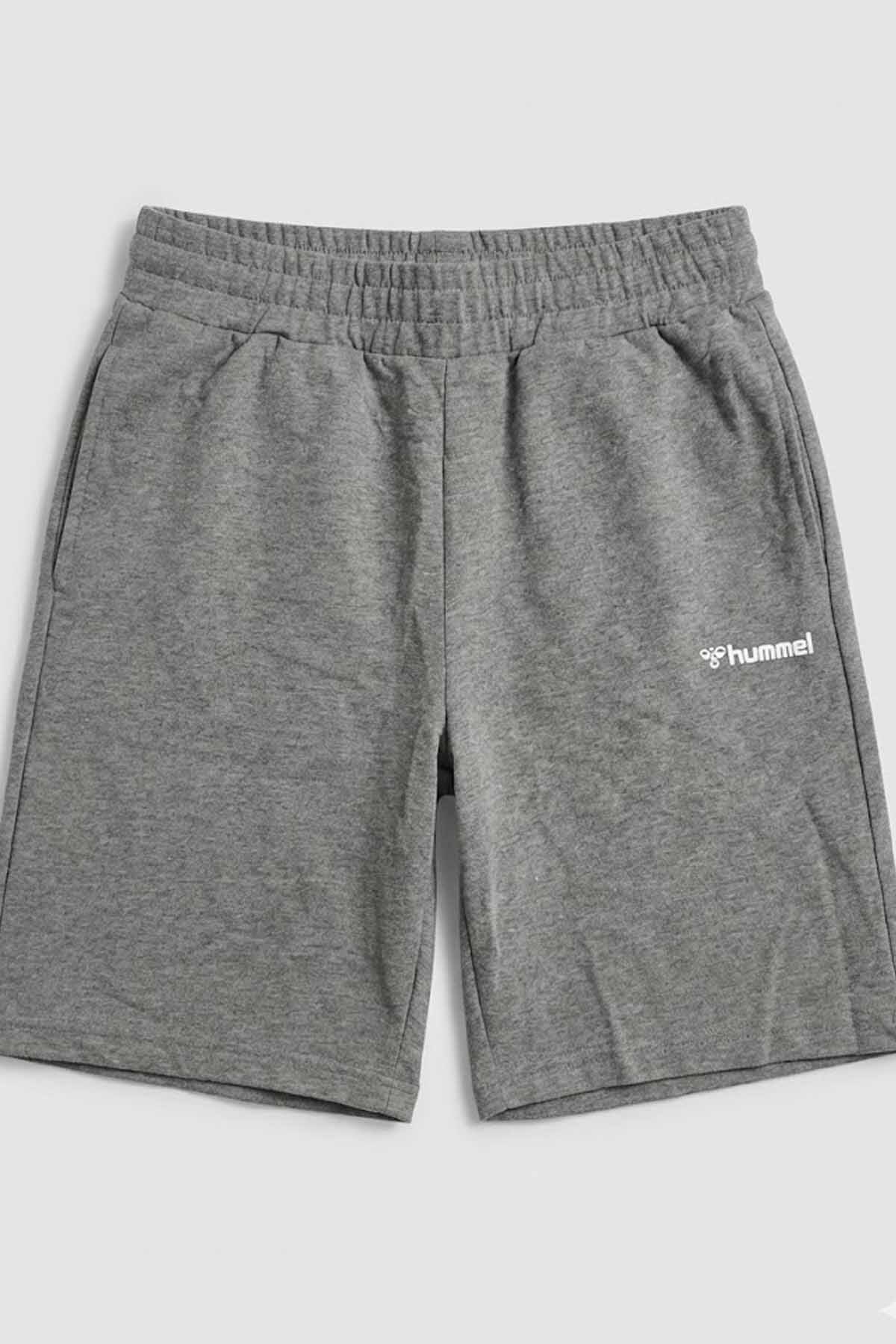 شلوارک ورزشی مردانه خاکستری Julian Cotton Relaxed Fit - C8 هامل شورت ورزشی hummel