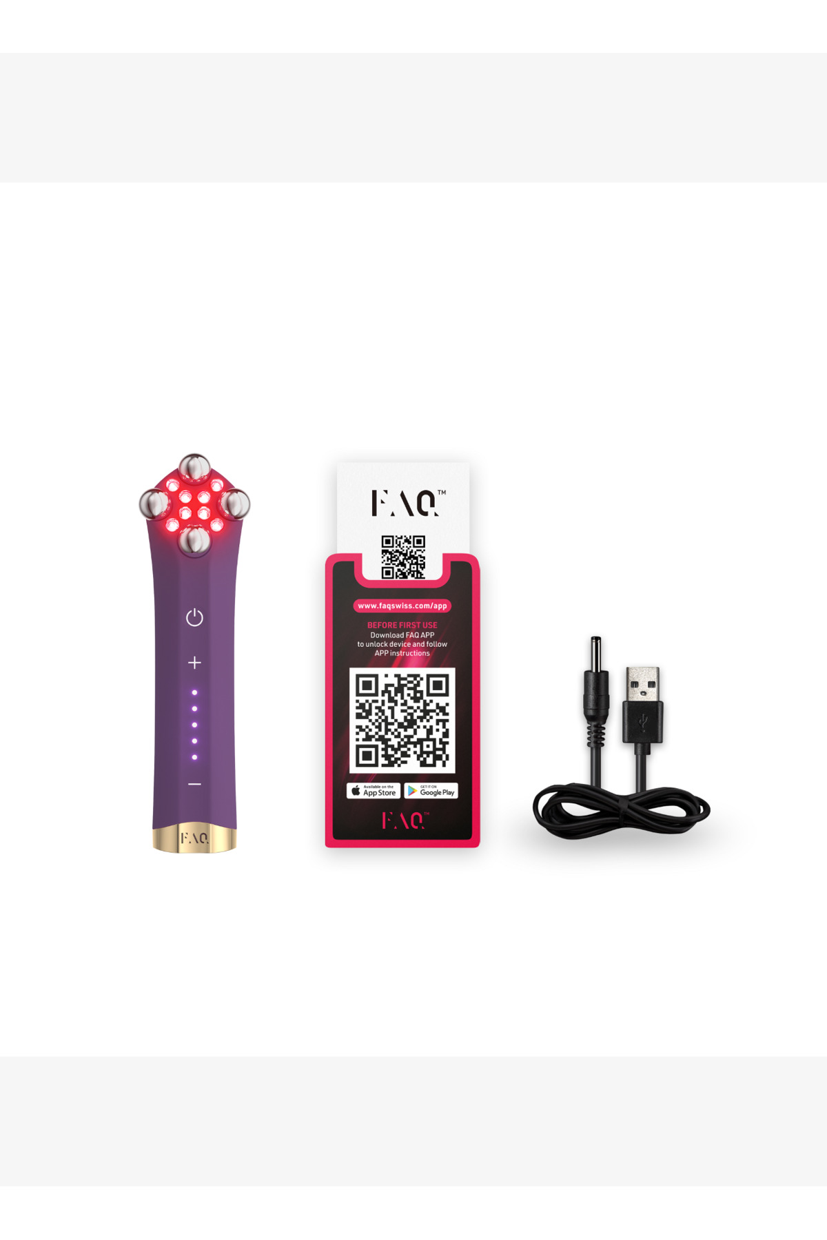 FAQ™ 401 Çift Mikro Akımlı LED'li Sıkılaştırma Cihazı — بنفش F0501 — تصویر 4 از 8