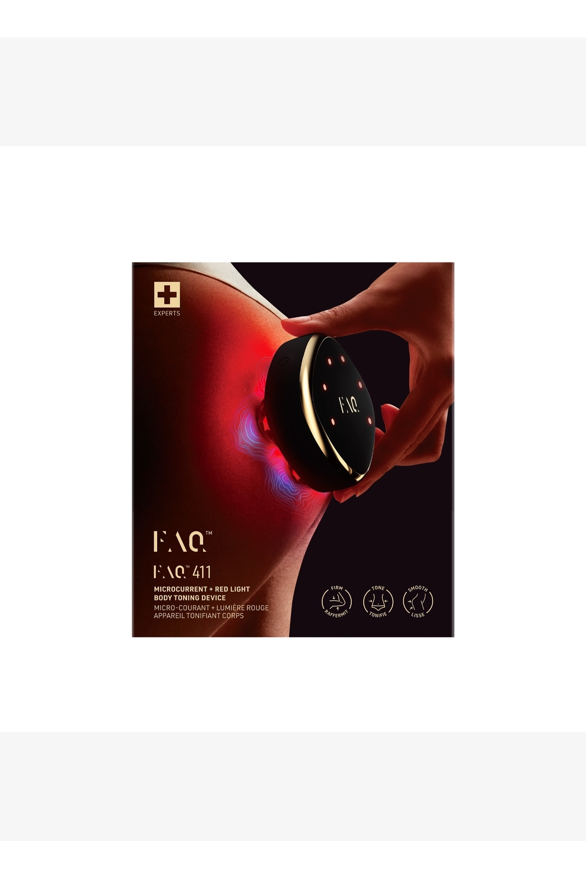 FAQ™ 411 Çift Mikro Akımlı LED'li Vücut Sıkılaştırma Cihazı — مشکی F0464 — تصویر 4 از 7