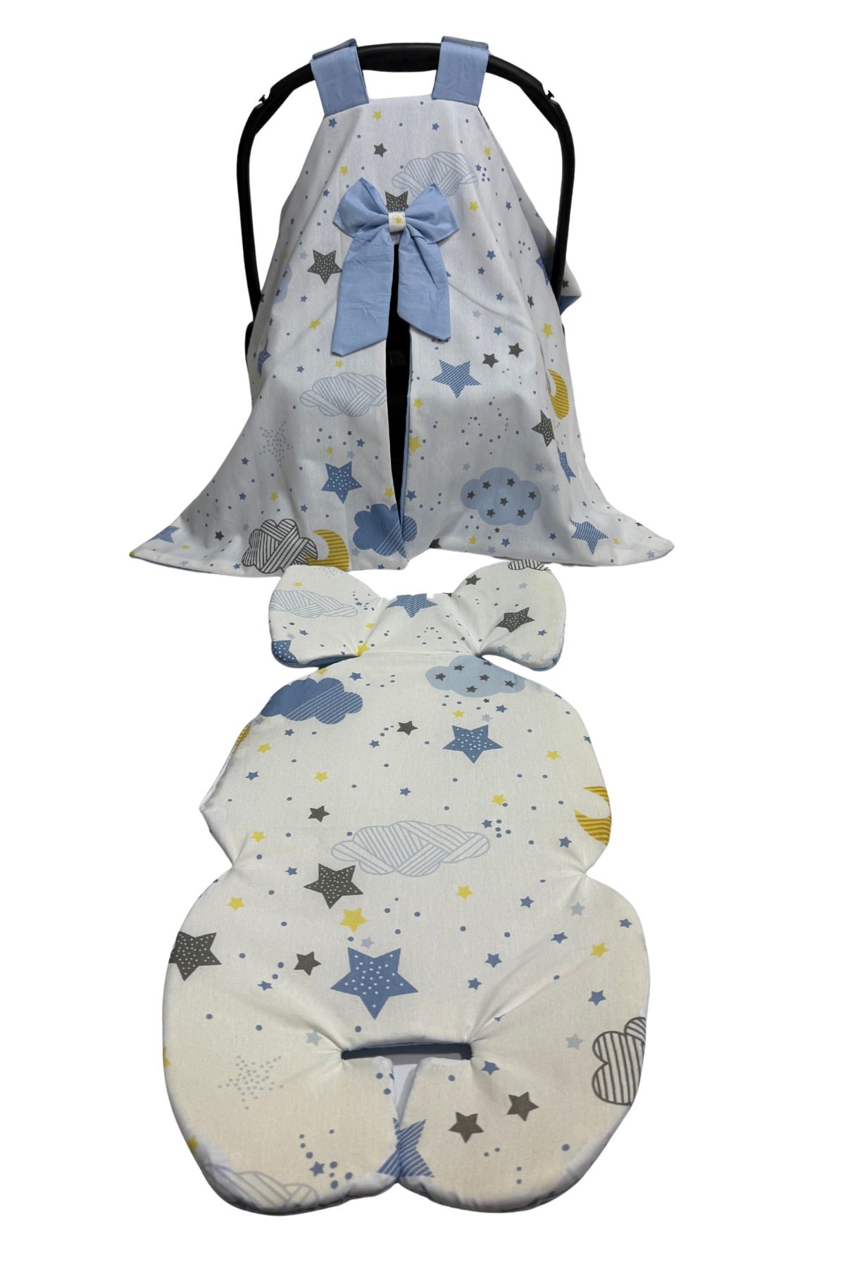 Happy Baby Dikiş Atölyesi 10’lu Babynest Puset Örtüsü Alt Açma Emzirme Yastığı Emzirme Önlüğü Ana Kucağı fotoğrafı 7 (önizleme)