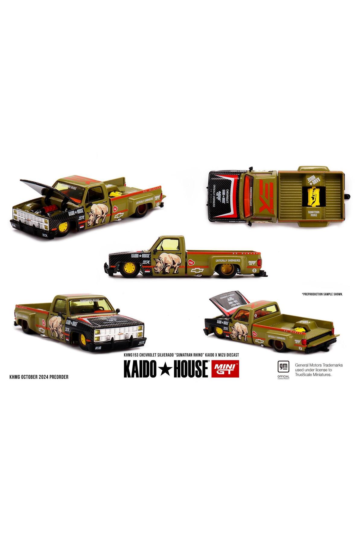 mini gt 153 KAİDO HOUSE x MINI GT CHEVROLET SILVERADO MİZU DİECAST