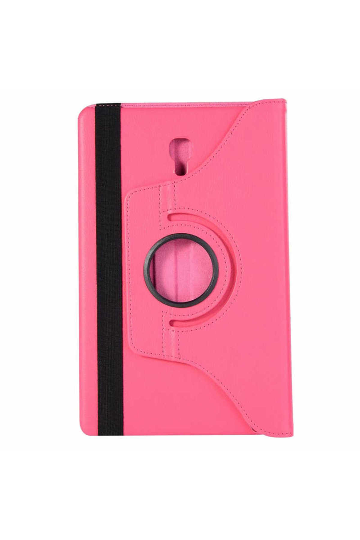 Galaxy Tab A T590 Uyumlu GZST Dönebilen Standlı Kılıf-Pembe Koyu