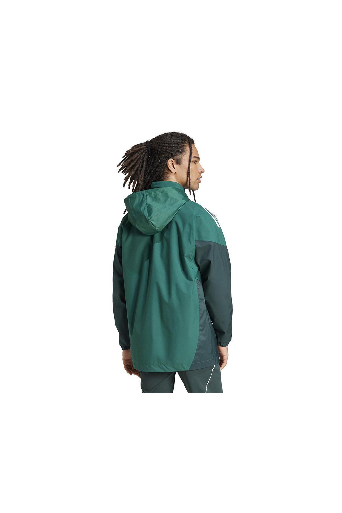 adidas Tiro25C Aw Jkt Erkek Futbol Antrenman Yağmurluk JI8936 Renkli görsel 2