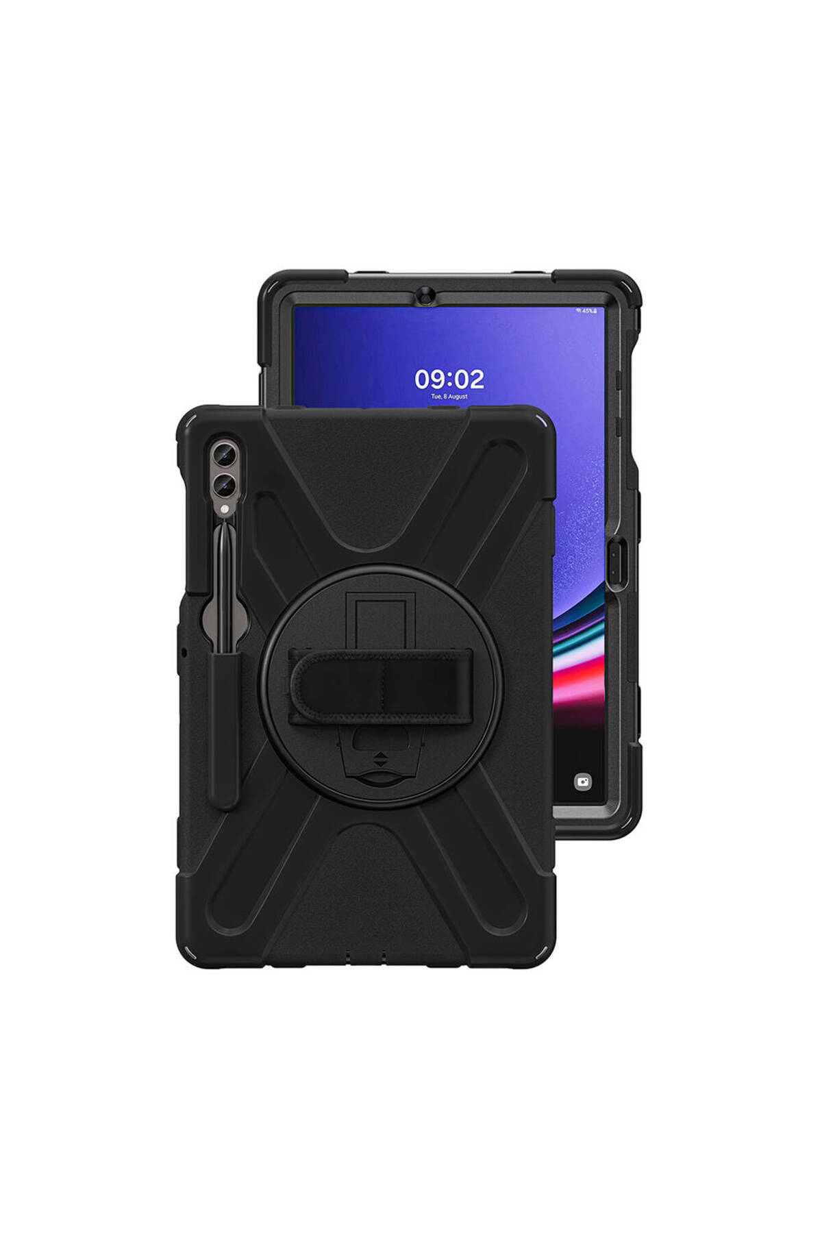 Galaxy Tab S9 FE Plus GZST Defender Tablet Silikon - Siyah