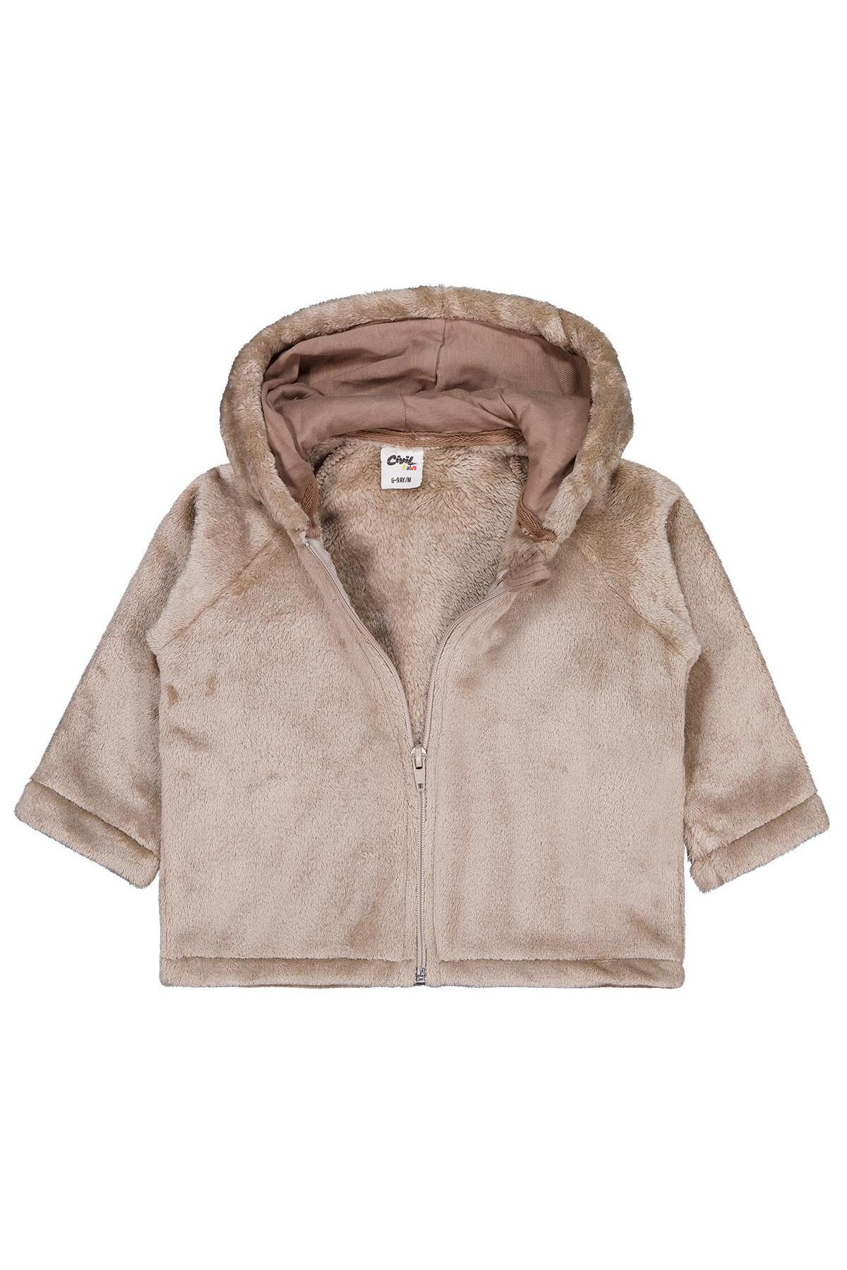 Civil Baby Mobıl Kulaklı 6-18 Ay Hırka - Kahverengi 12-18 Ay fotoğrafı 3 (önizleme)