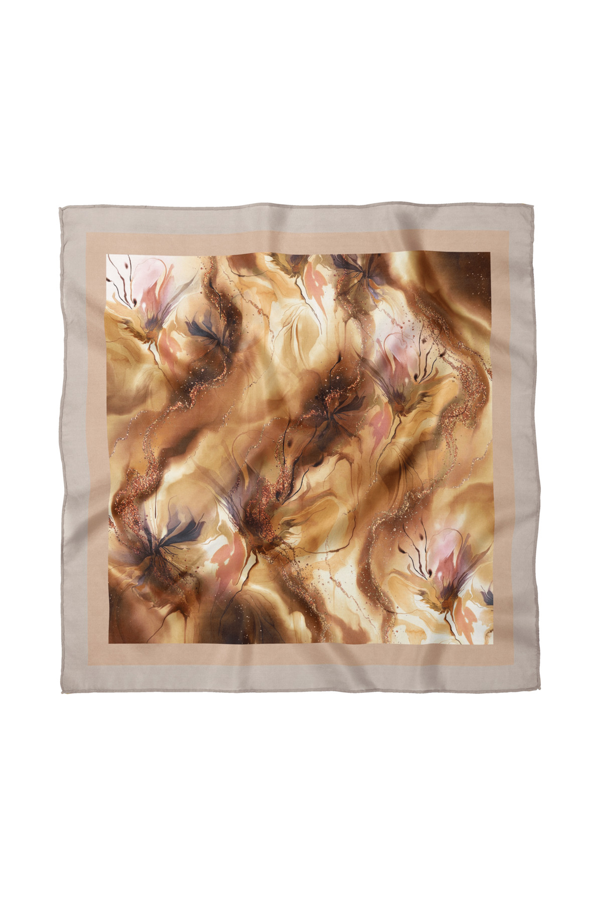 Flower Patterned Scarf / Bandana 50x50cm