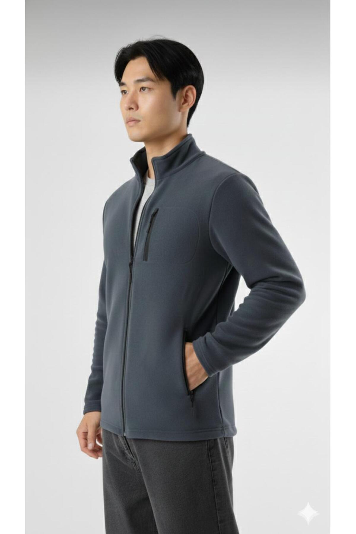 pandy 2'li Unisex Anti-pilling Tüylenme Yapmayan Standart Fit Soğuk Geçirmez Polar görsel 3