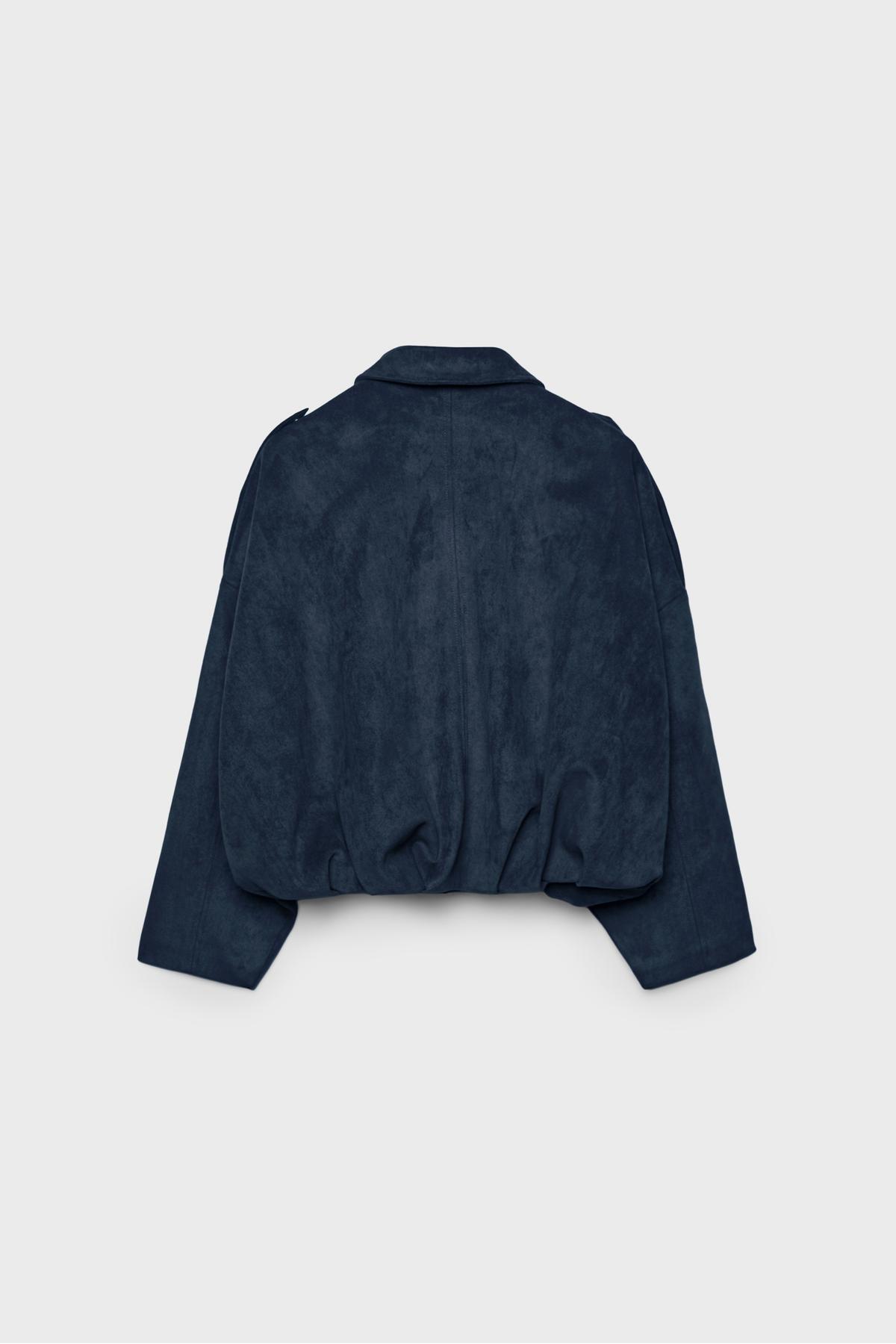 Stradivarius  Suni süet balon ceket - Görsel 7