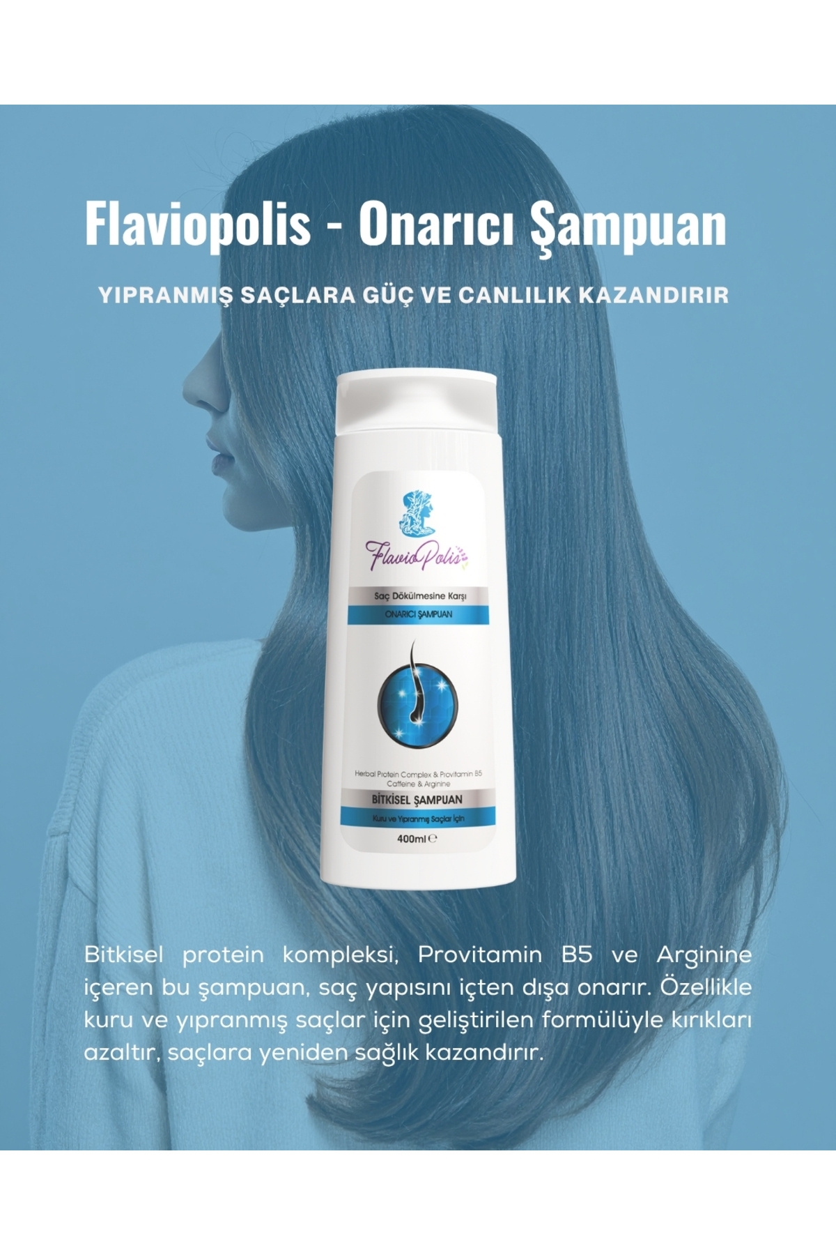 SAÇ DÖKÜLMESİNE KARŞI ONARICI ŞAMPUAN 400 ML